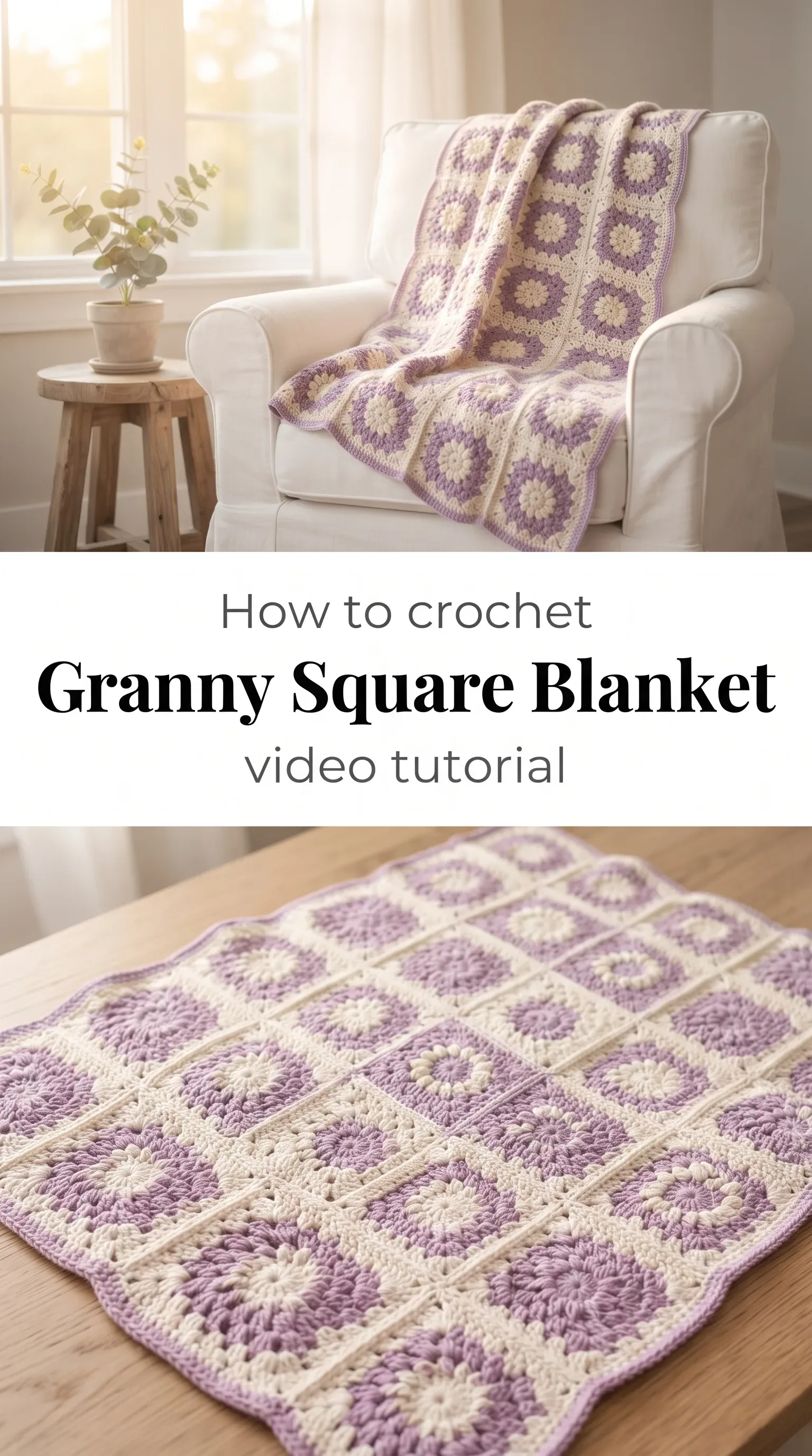 Crochet Granny Square Blanket: A Timeless Floral Treasure