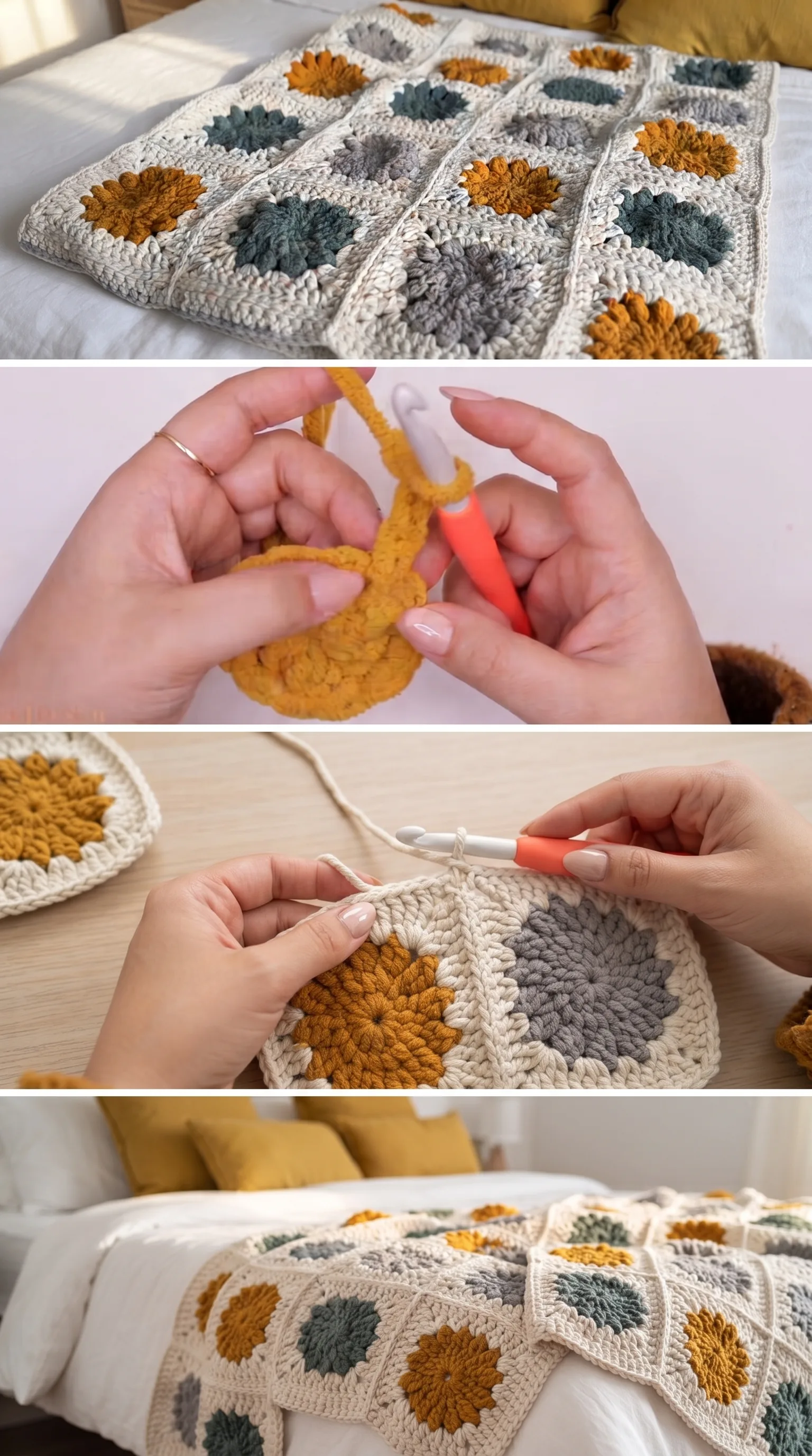 Crochet Granny Square Blanket: A Warm Timeless Classic pattern