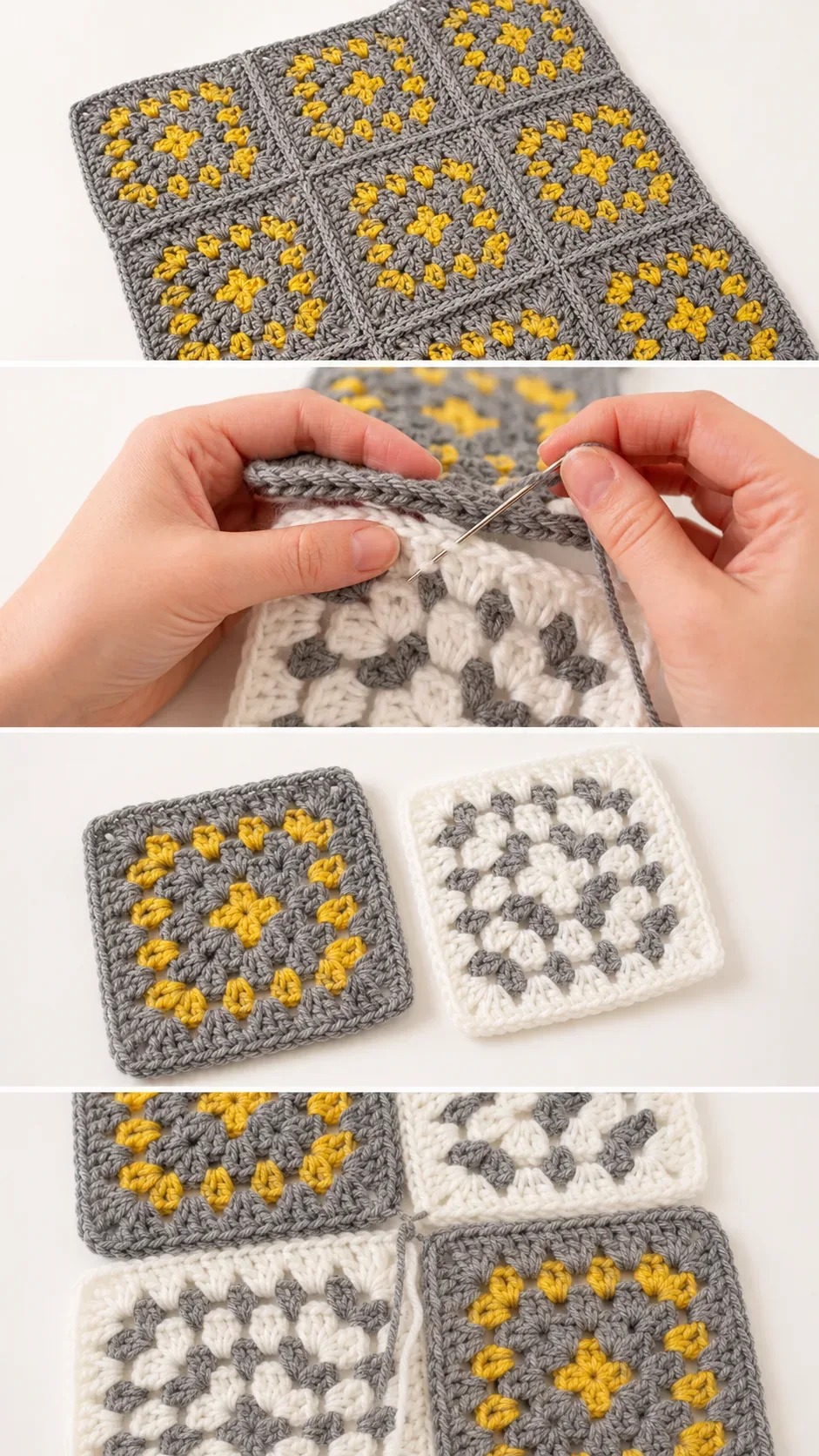 Crochet Granny Square Join: A Seamless Timeless Finish pattern
