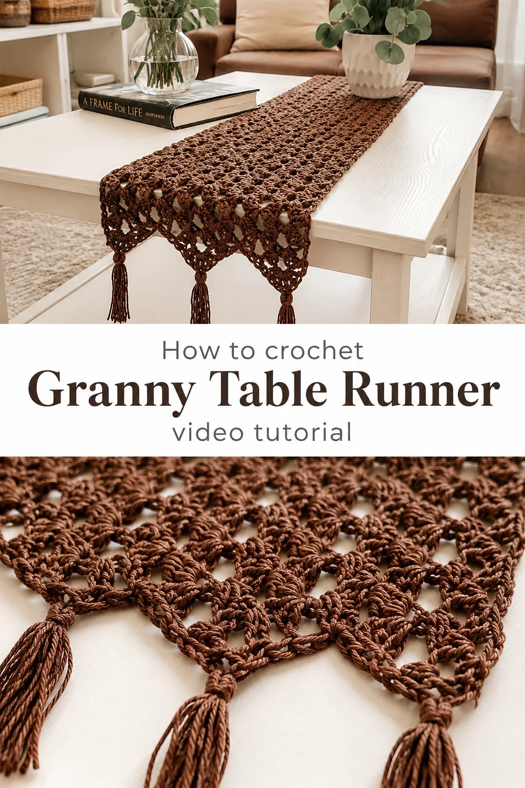 Crochet Granny Table Runner: A Boho Chic Home Accent
