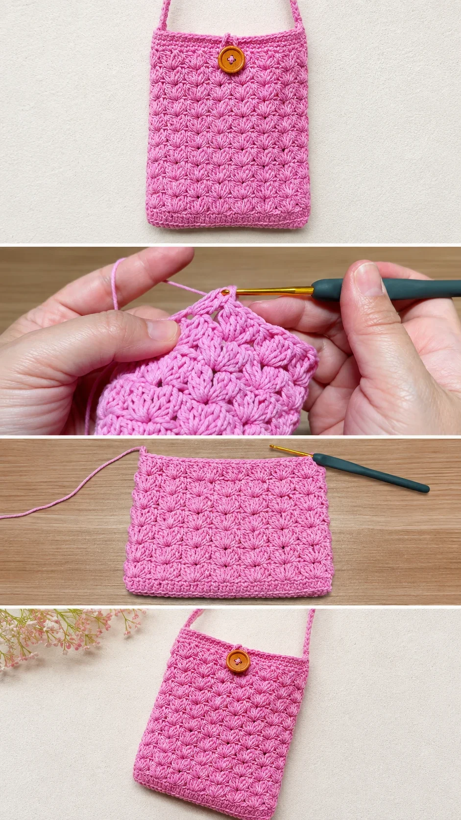 Crochet Heart Crossbody Bag: A Chic Everyday Accent pattern