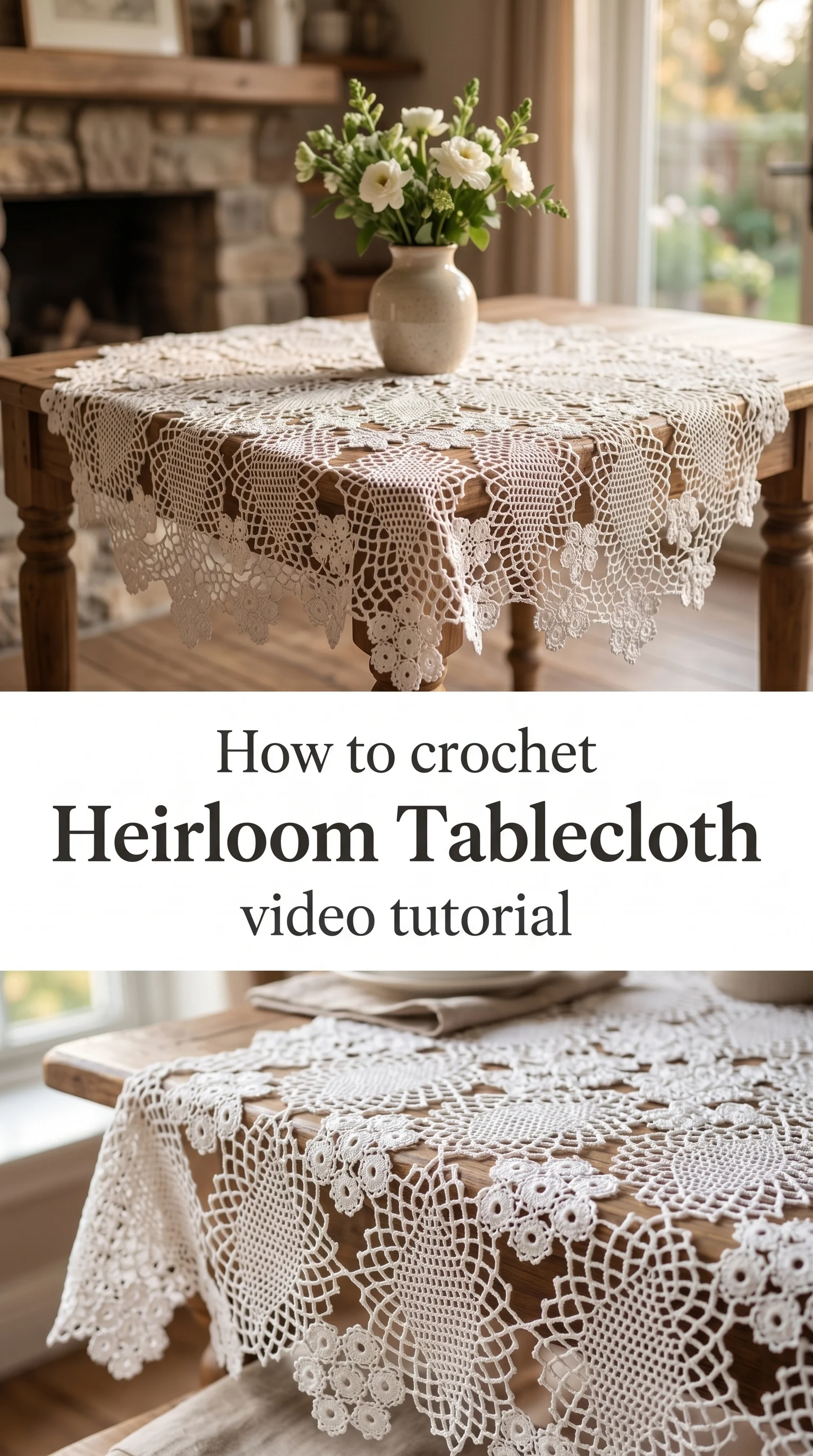 Crochet Heirloom Tablecloth: A Timeless Home Treasure