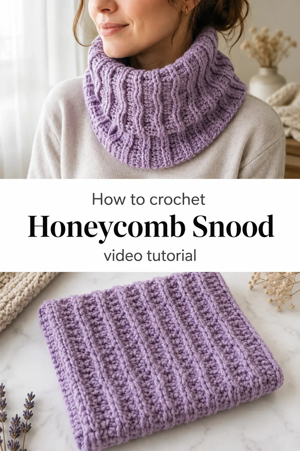 Crochet Honeycomb Snood: A Warm and Chic Accessory