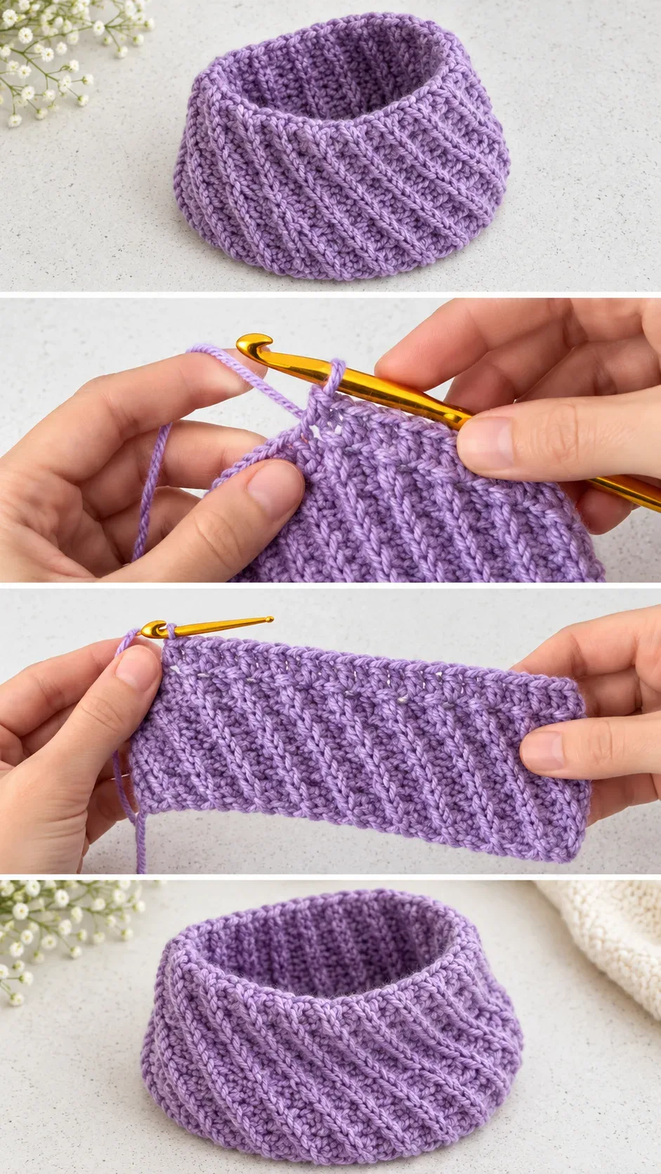 Crochet Honeycomb Snood: A Warm and Chic Accessory pattern