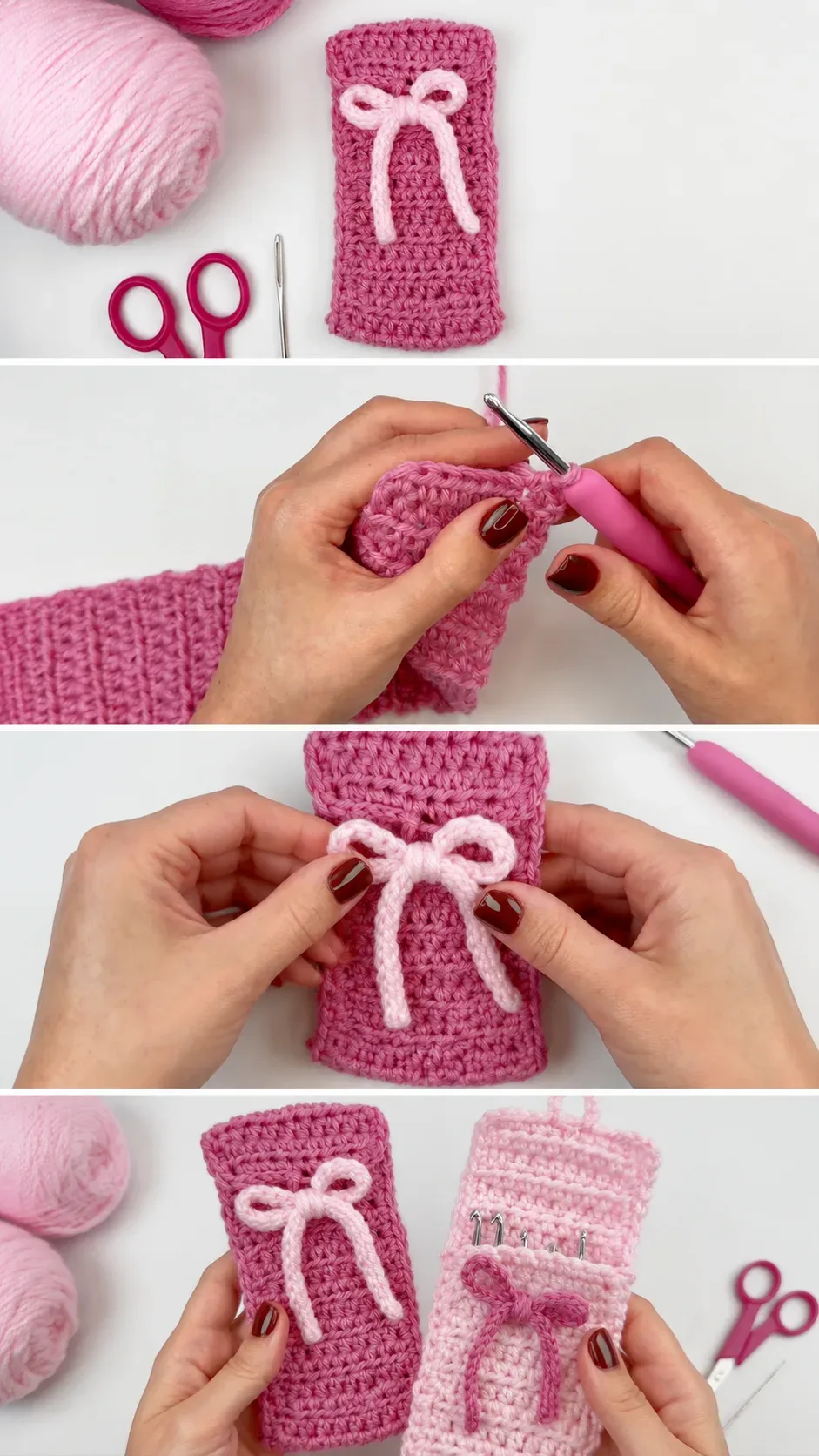Crochet Hook Case: A Charming and Practical Pouch pattern