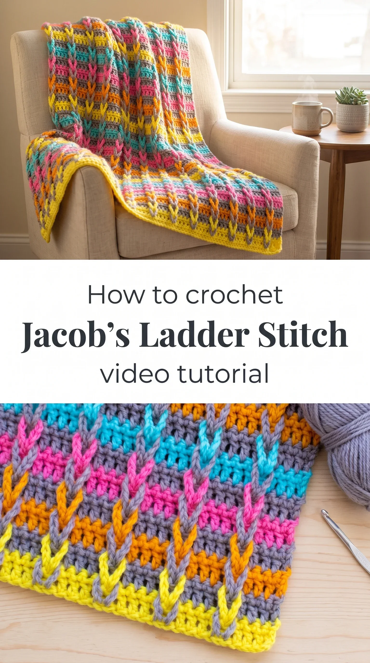 Crochet Jacob's Ladder Stitch: A Bold Textured Statement