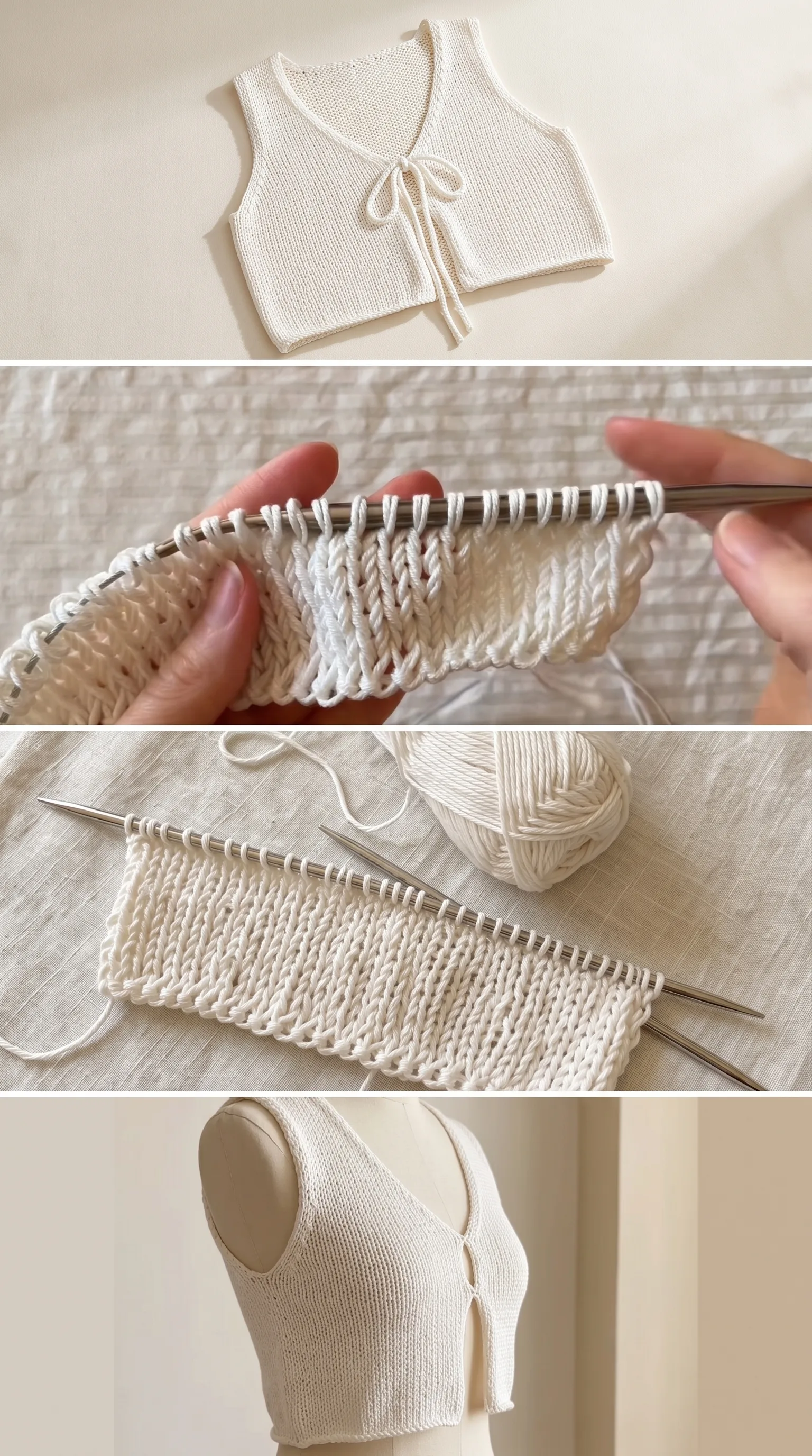 Crochet Knit Vest: A Chic Summer Essential pattern