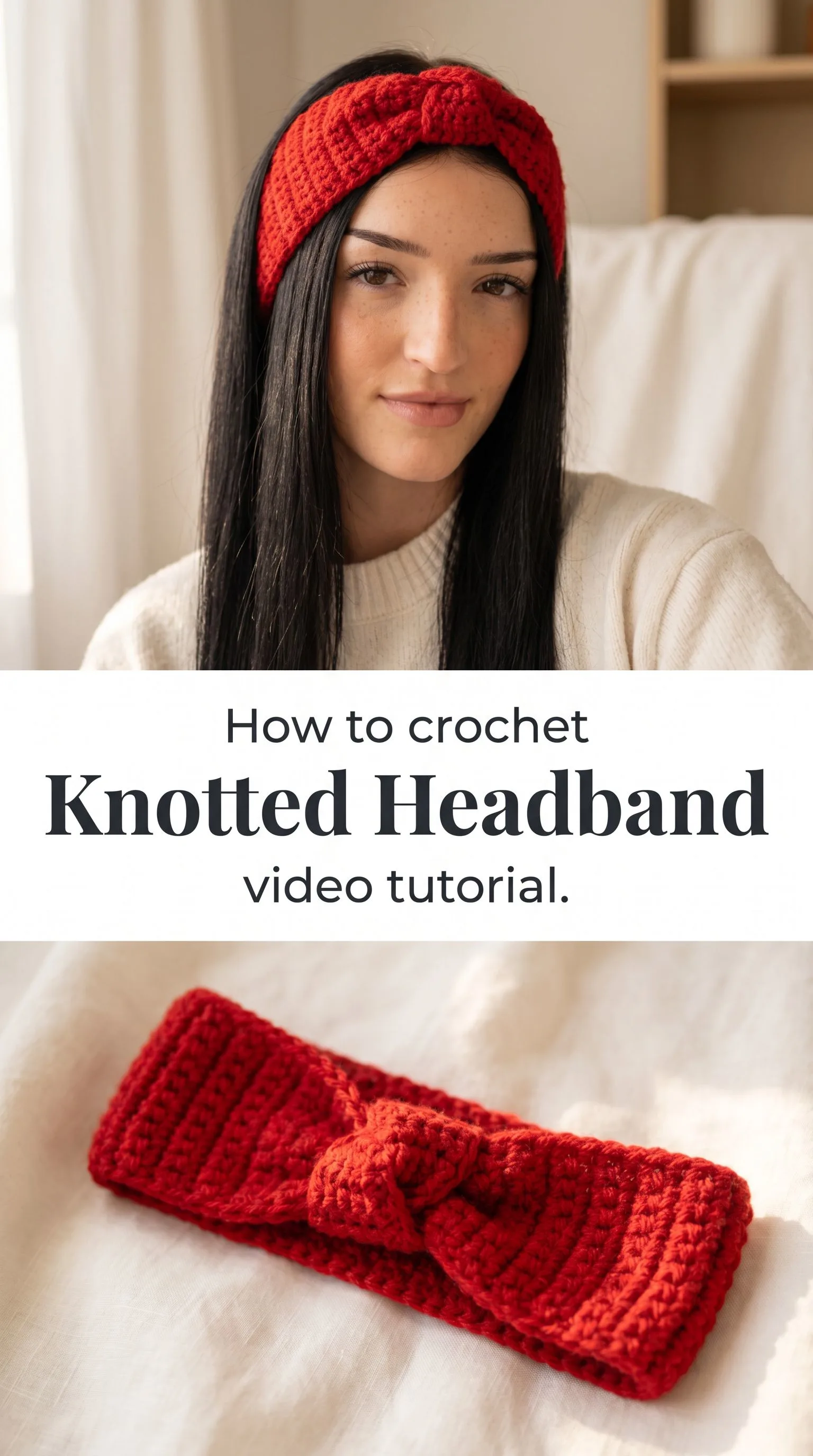 Crochet Knotted Headband: A Chic Everyday Accessory