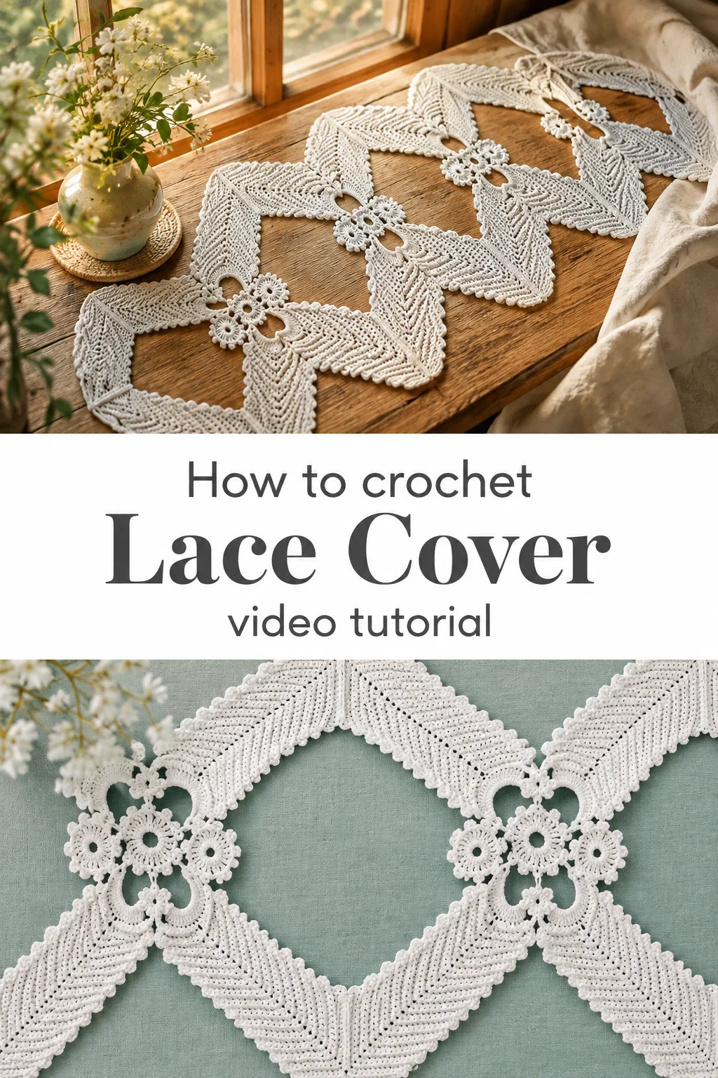 Crochet Lace Cover: A Delicate and Timeless Design