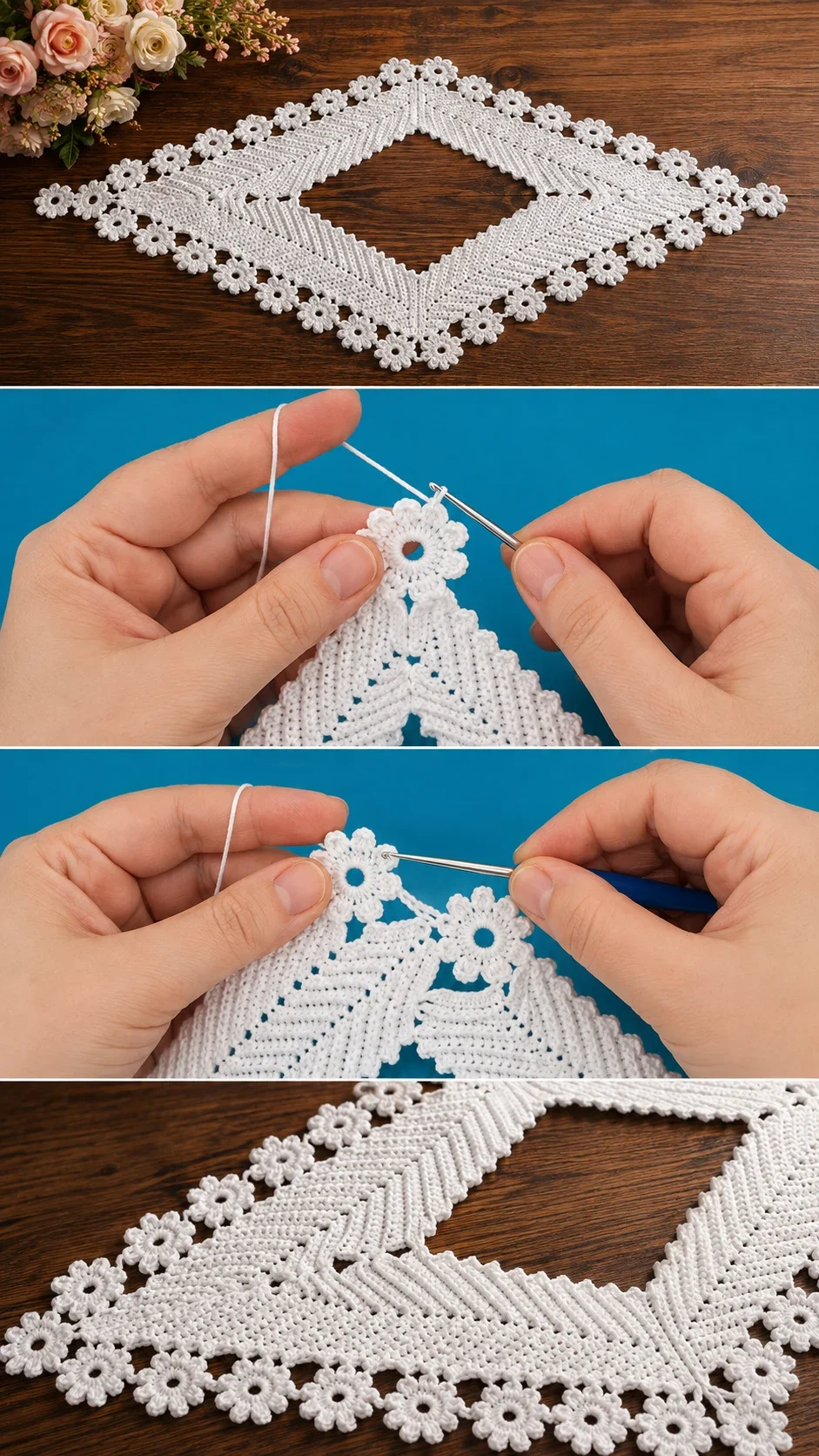 Crochet Lace Cover: A Delicate and Timeless Design pattern