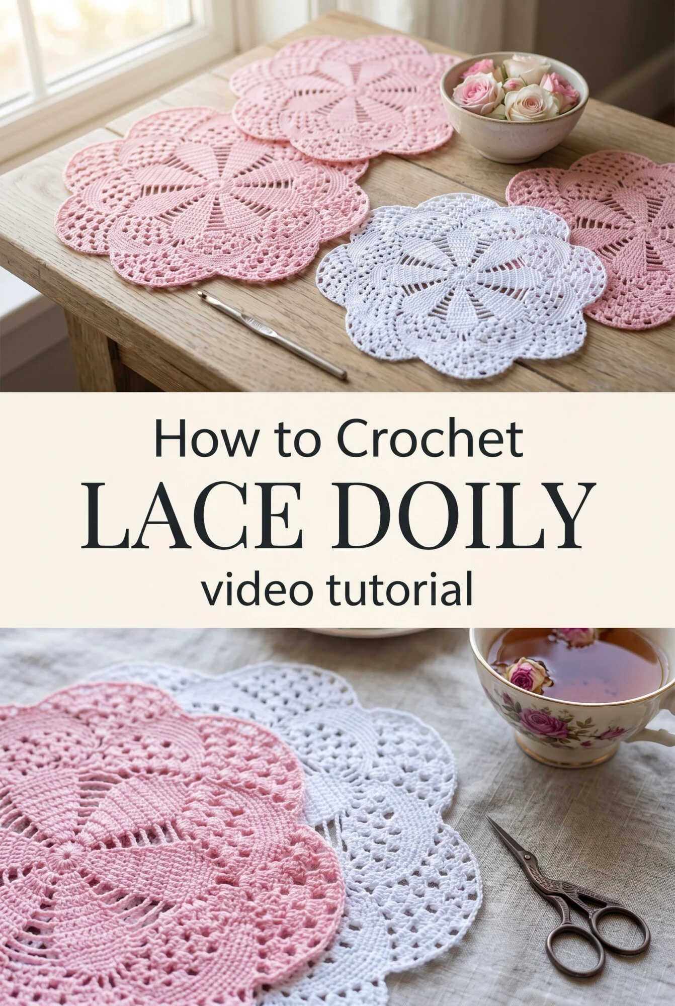 Crochet Lace Doily: A Delicate Handcrafted Treasure