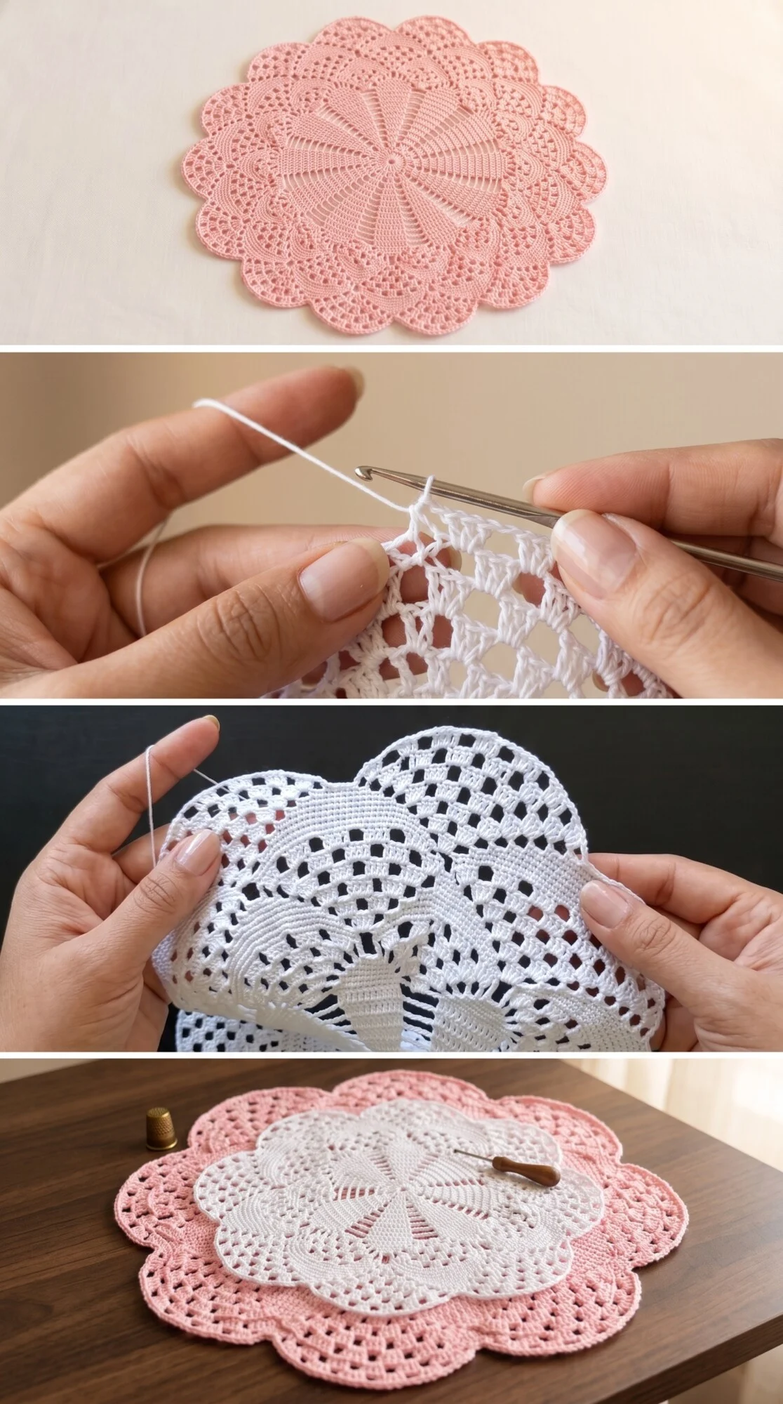 Crochet Lace Doily: A Delicate Handcrafted Treasure pattern