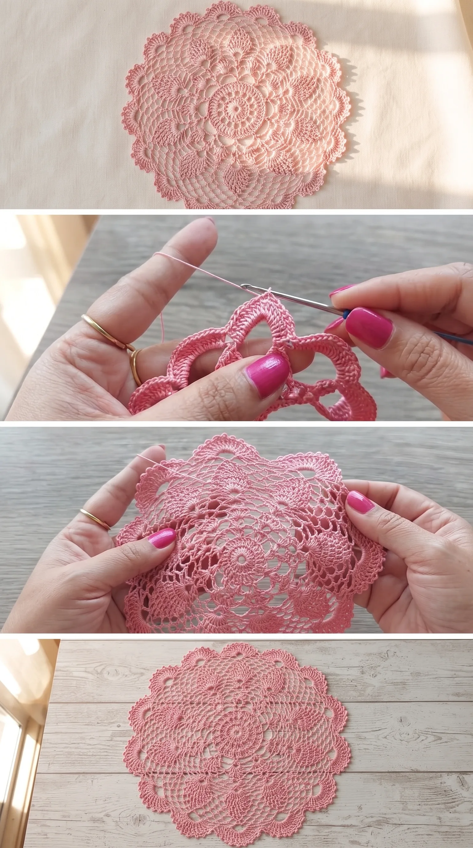 Crochet Lace Doily: A Timeless and Delicate Accent pattern