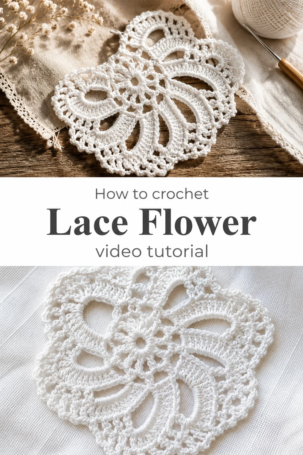 Crochet Lace Flower: A Delicate Home Decor Accent