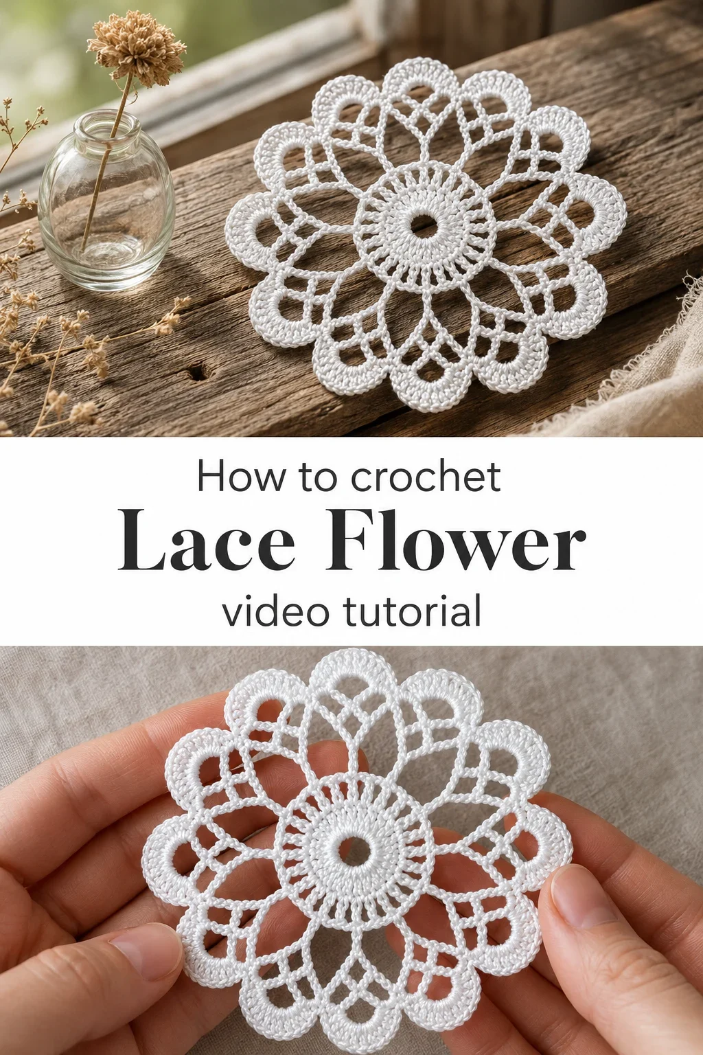 Crochet Lace Flower: A Delicate Timeless Accent