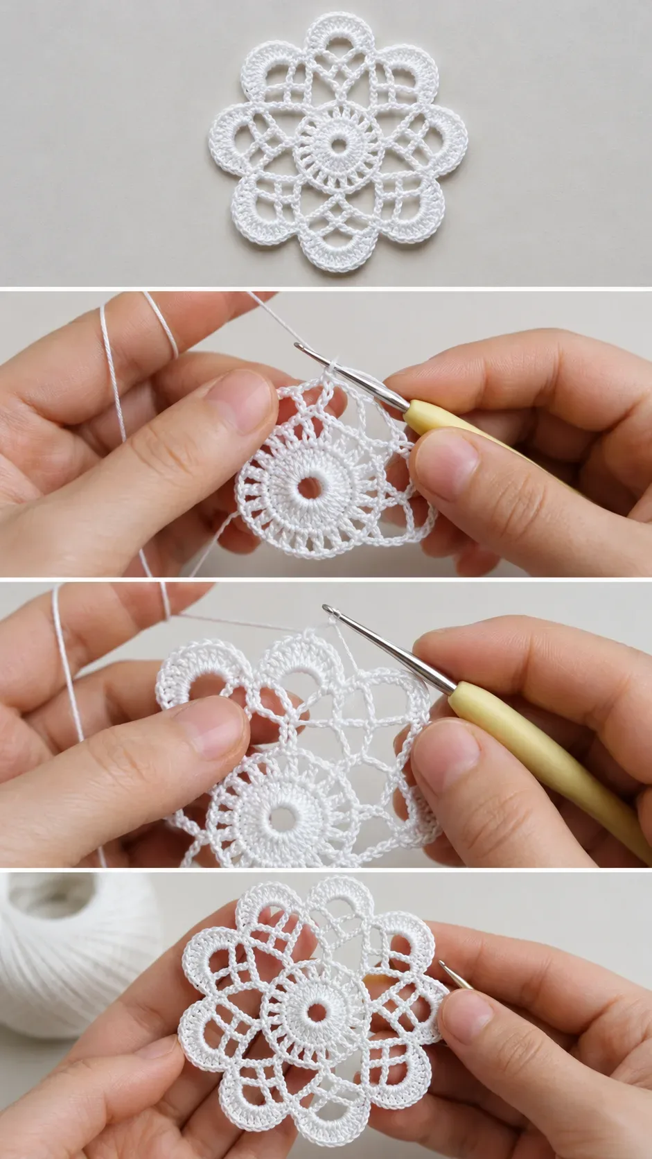 Crochet Lace Flower: A Delicate Timeless Accent pattern