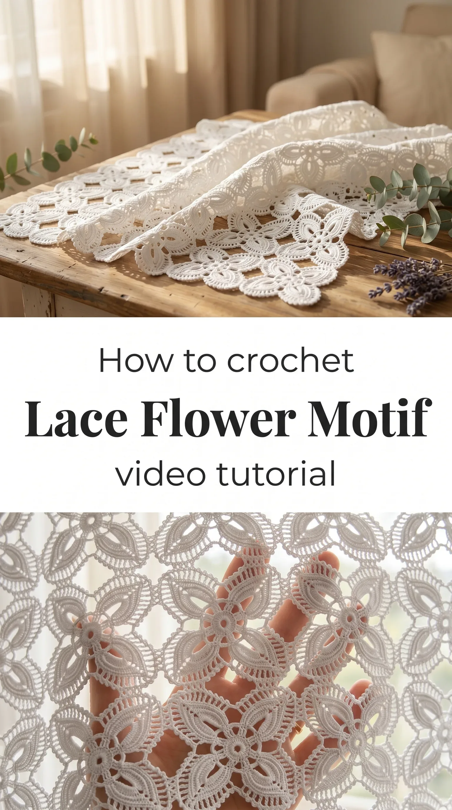 Crochet Lace Flower Motif: A Delicate Timeless Art