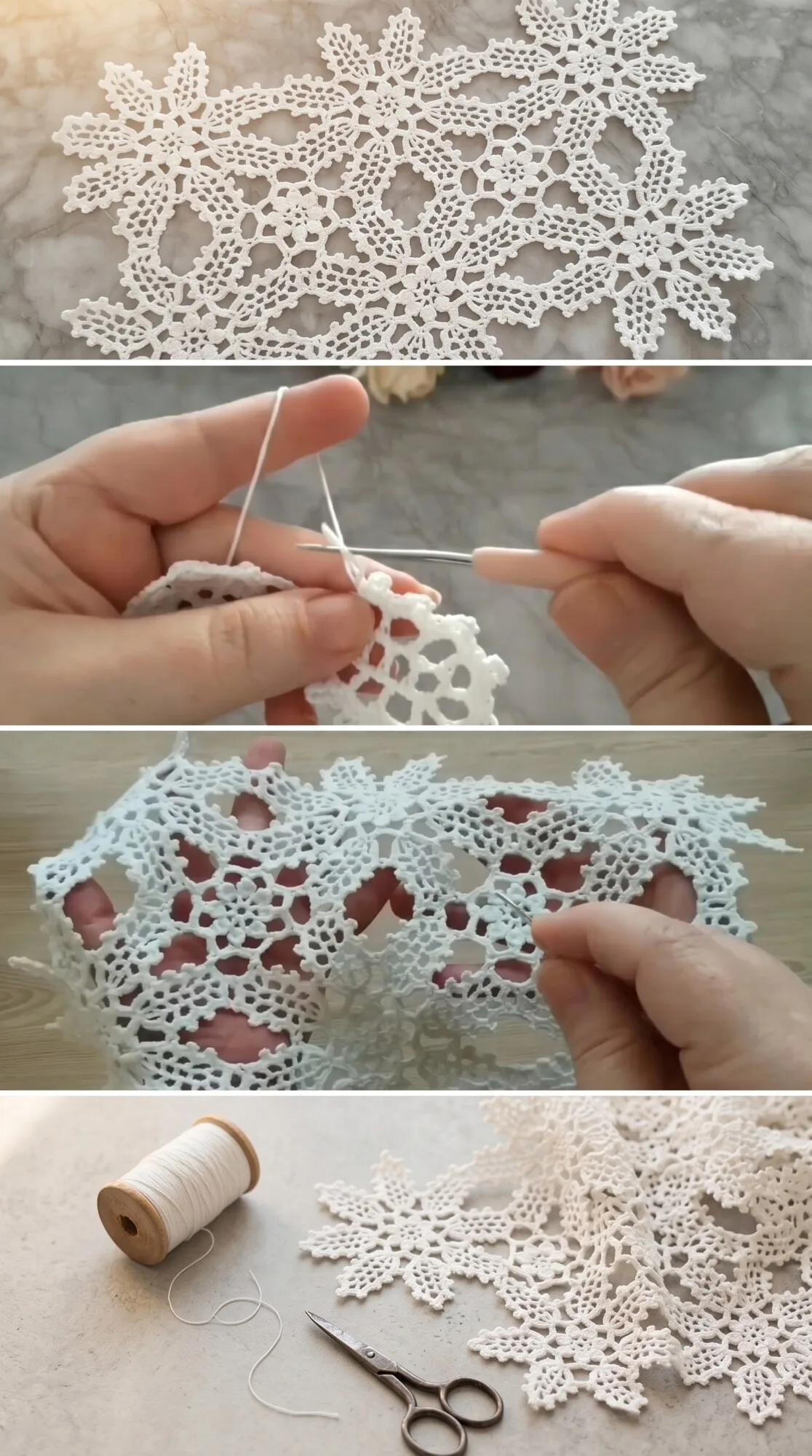 Crochet Lace Motif: A Beautiful Delicate Design pattern