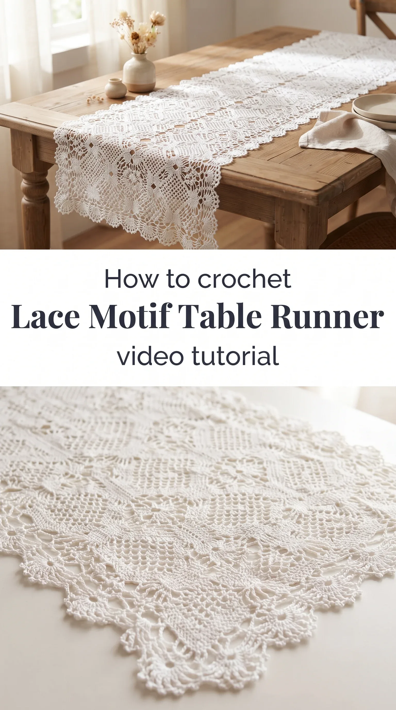Crochet Lace Motif Table Runner: A Timeless Elegant Classic