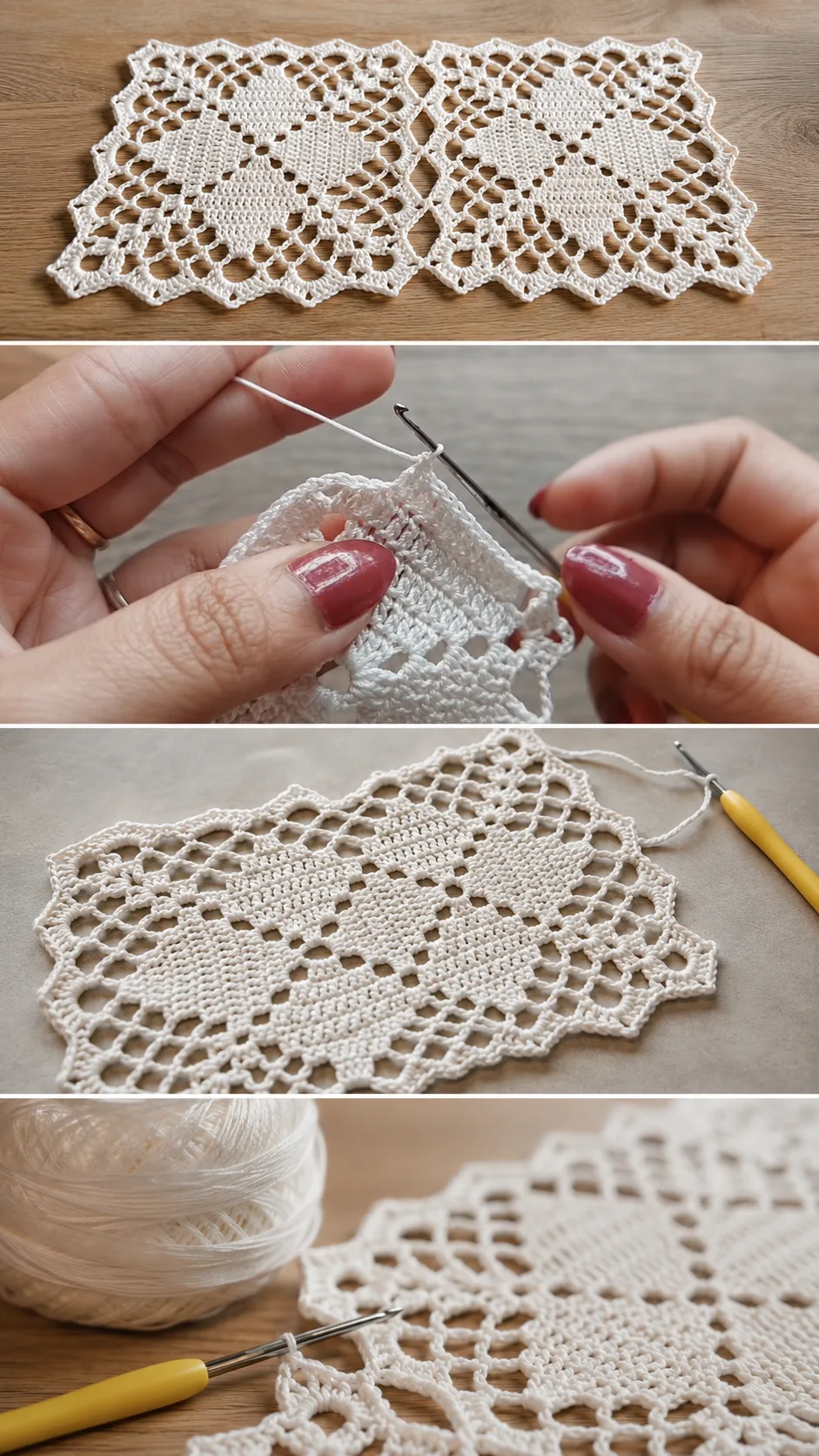 Crochet Lace Table Cover: A Timeless and Elegant Classic pattern
