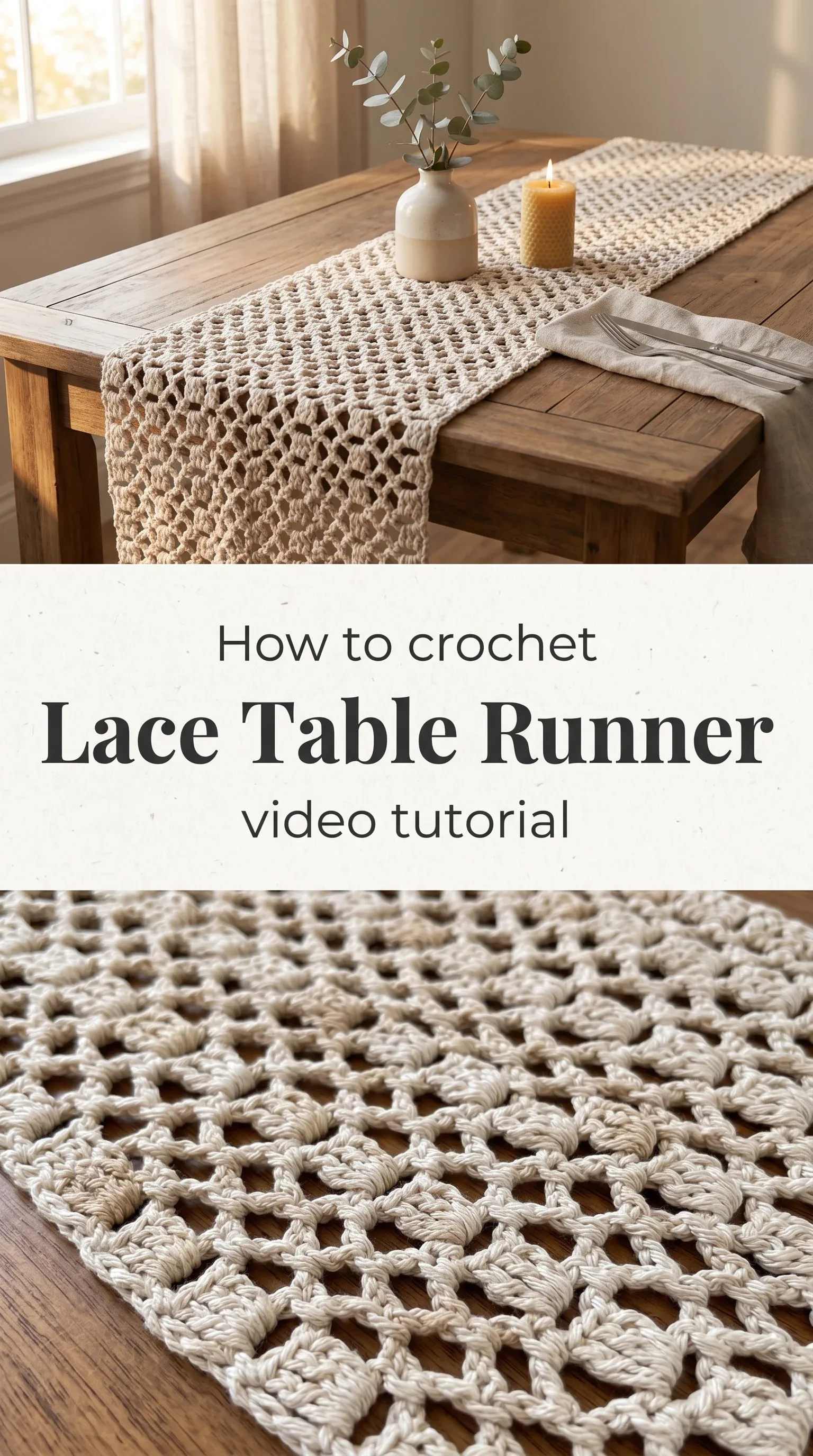 Crochet Lace Table Runner: An Elegant Home Accent