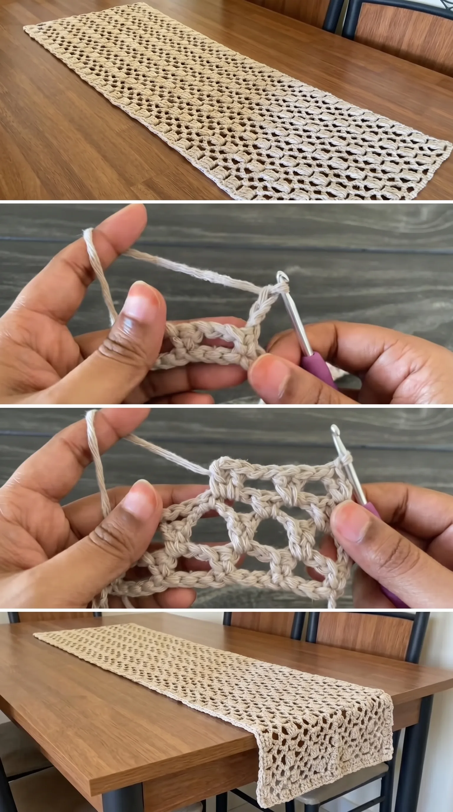Crochet Lace Table Runner: An Elegant Home Accent pattern