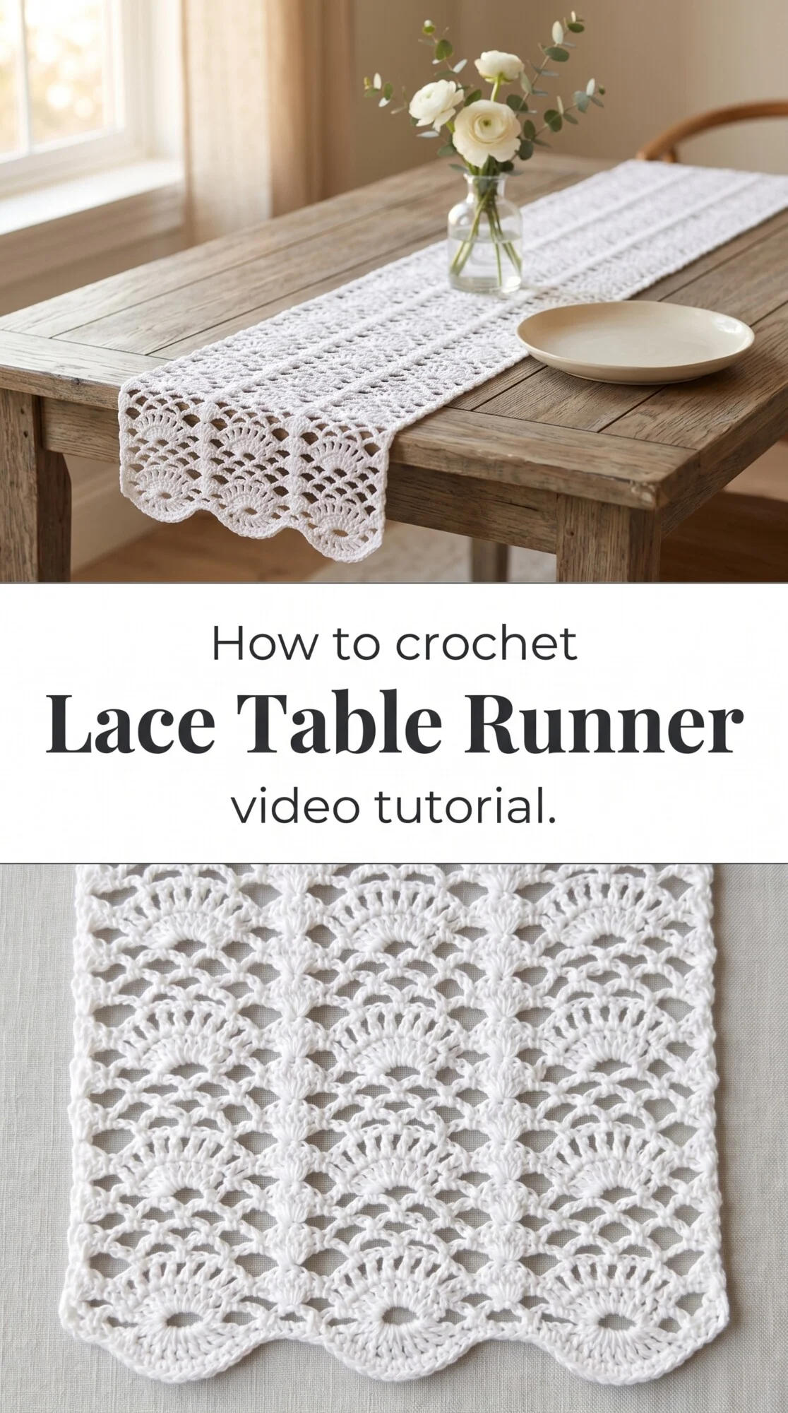 Crochet Lace Table Runner: An Eye-Catching Centerpiece