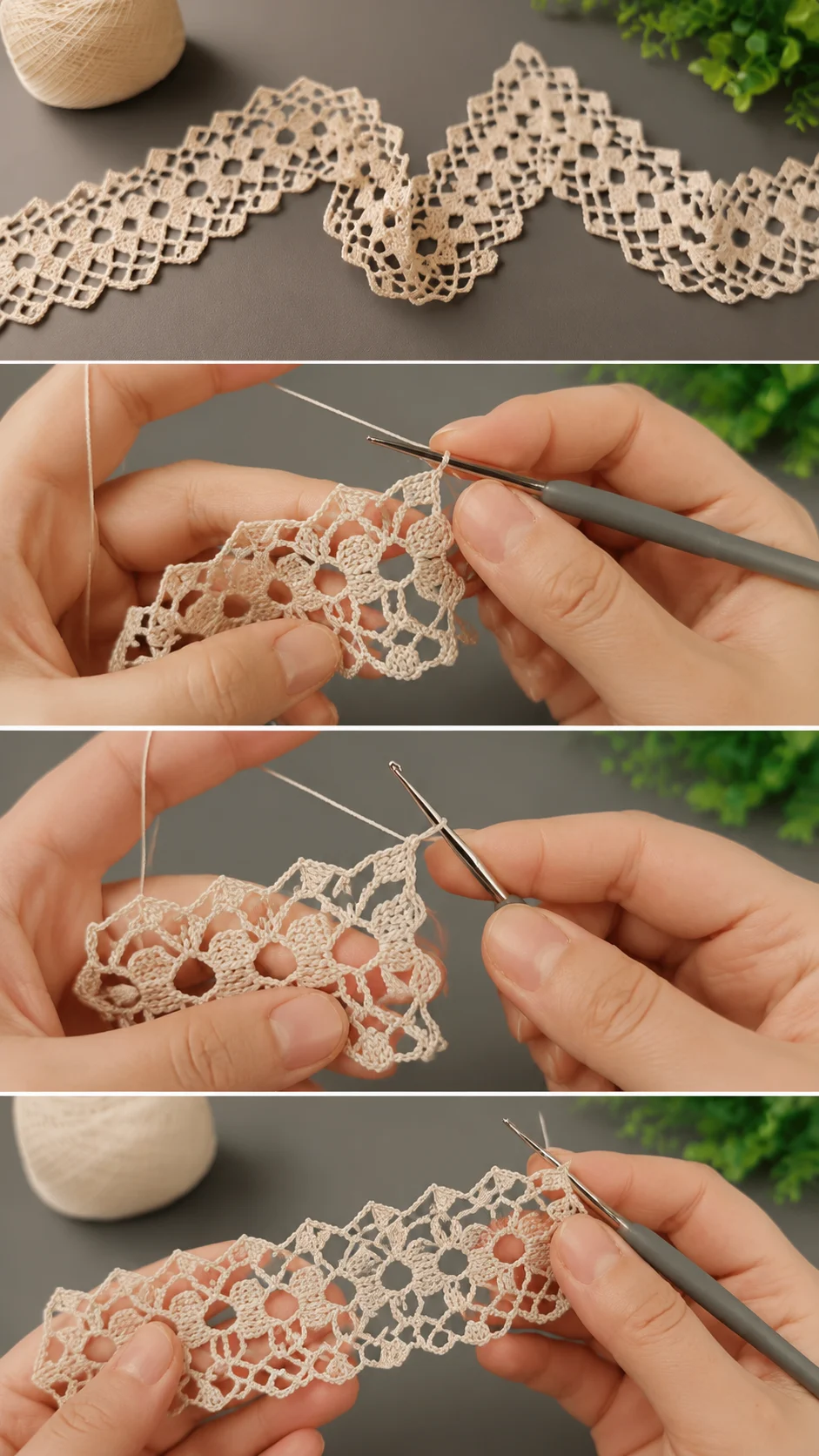 Crochet Lace Trim: A Delicate Handmade Classic pattern