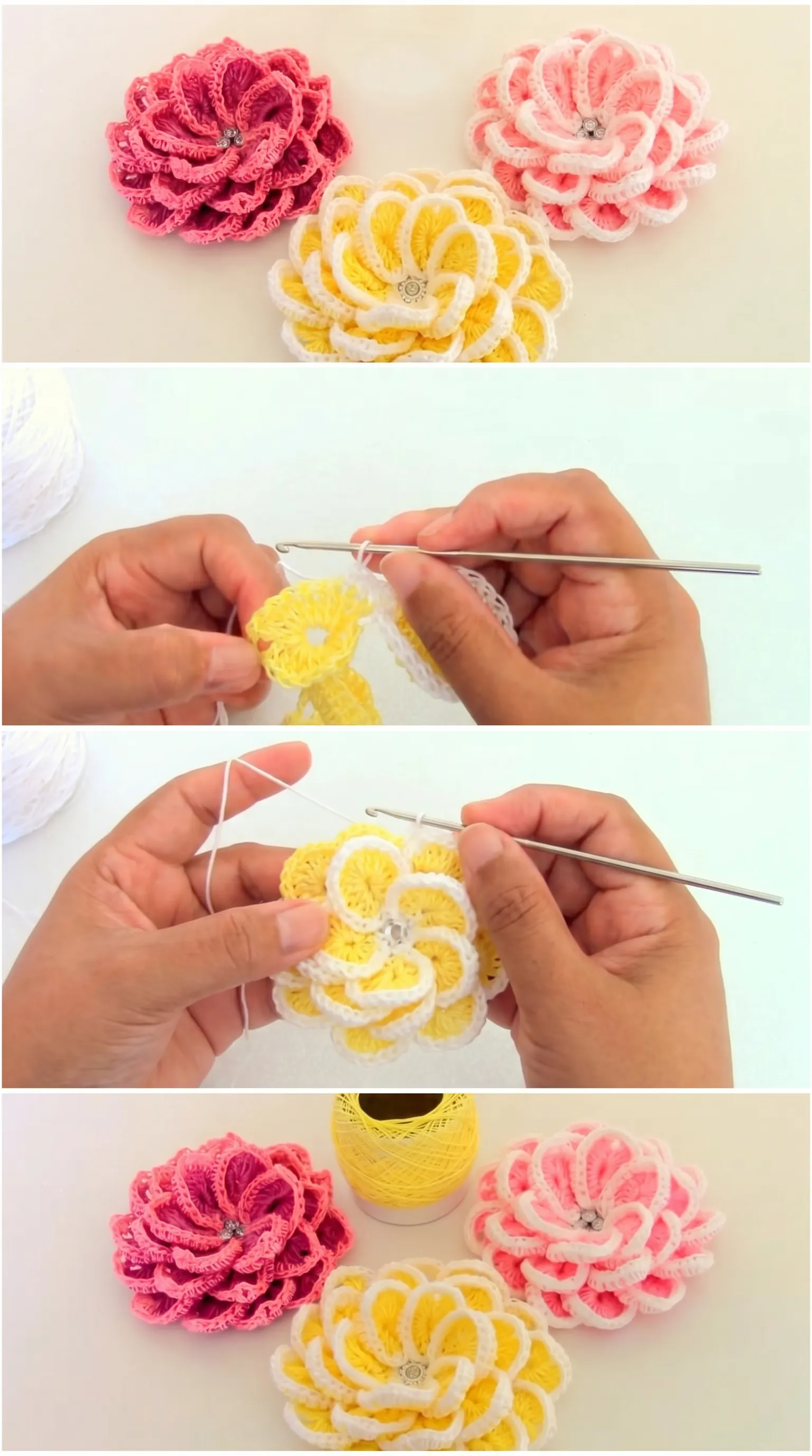 Crochet Layered Flowers: A Charming Handmade Gift pattern
