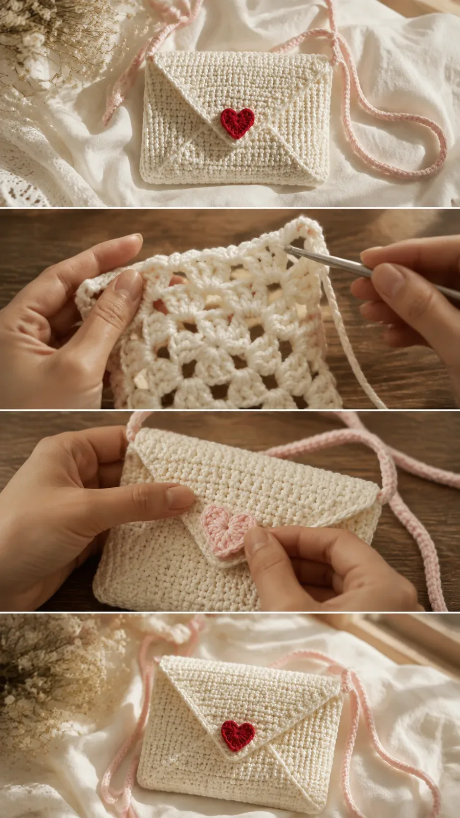 Crochet Love Letter Bag Set: A Charming Romantic Collection pattern