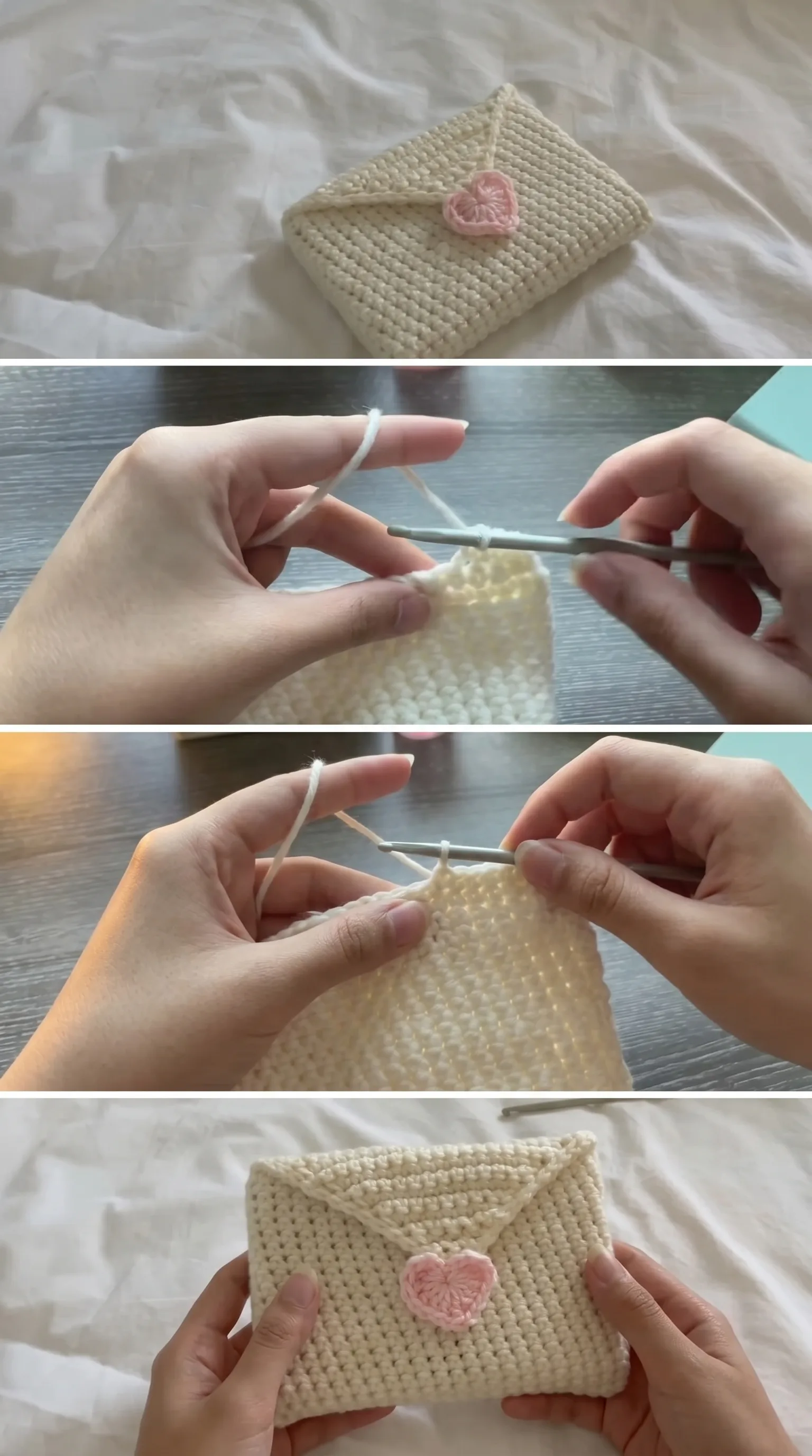 Crochet Love Letter Book Sleeve: A Romantic Keepsake pattern