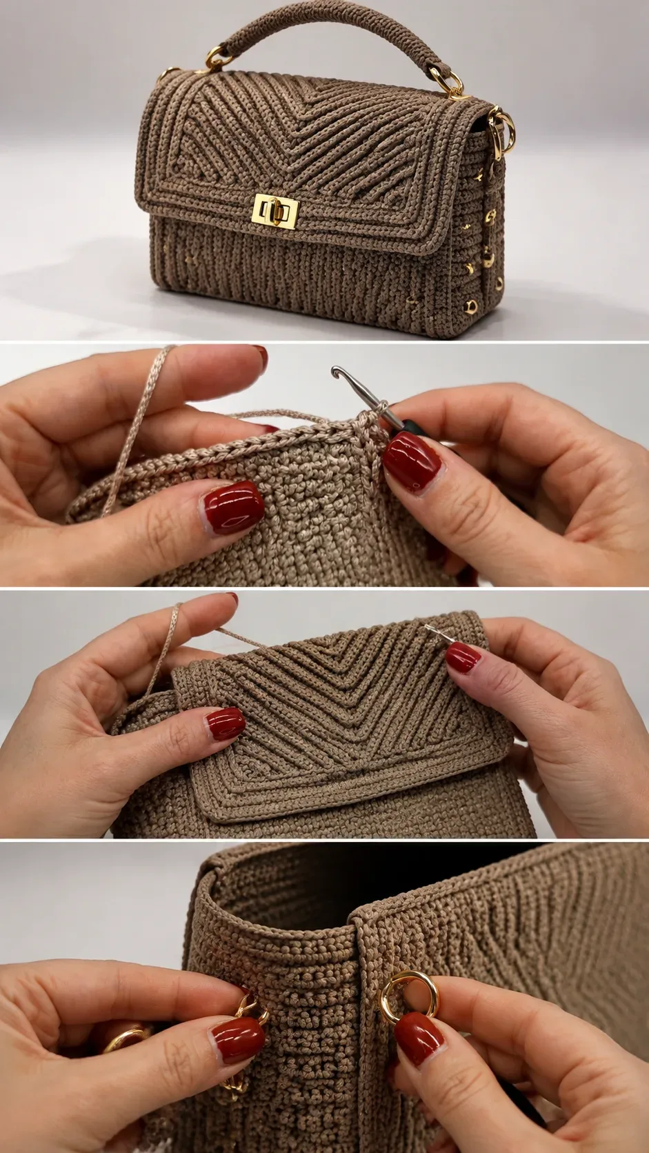 Crochet Luxury Handbag: A Chic and Timeless Accessory pattern