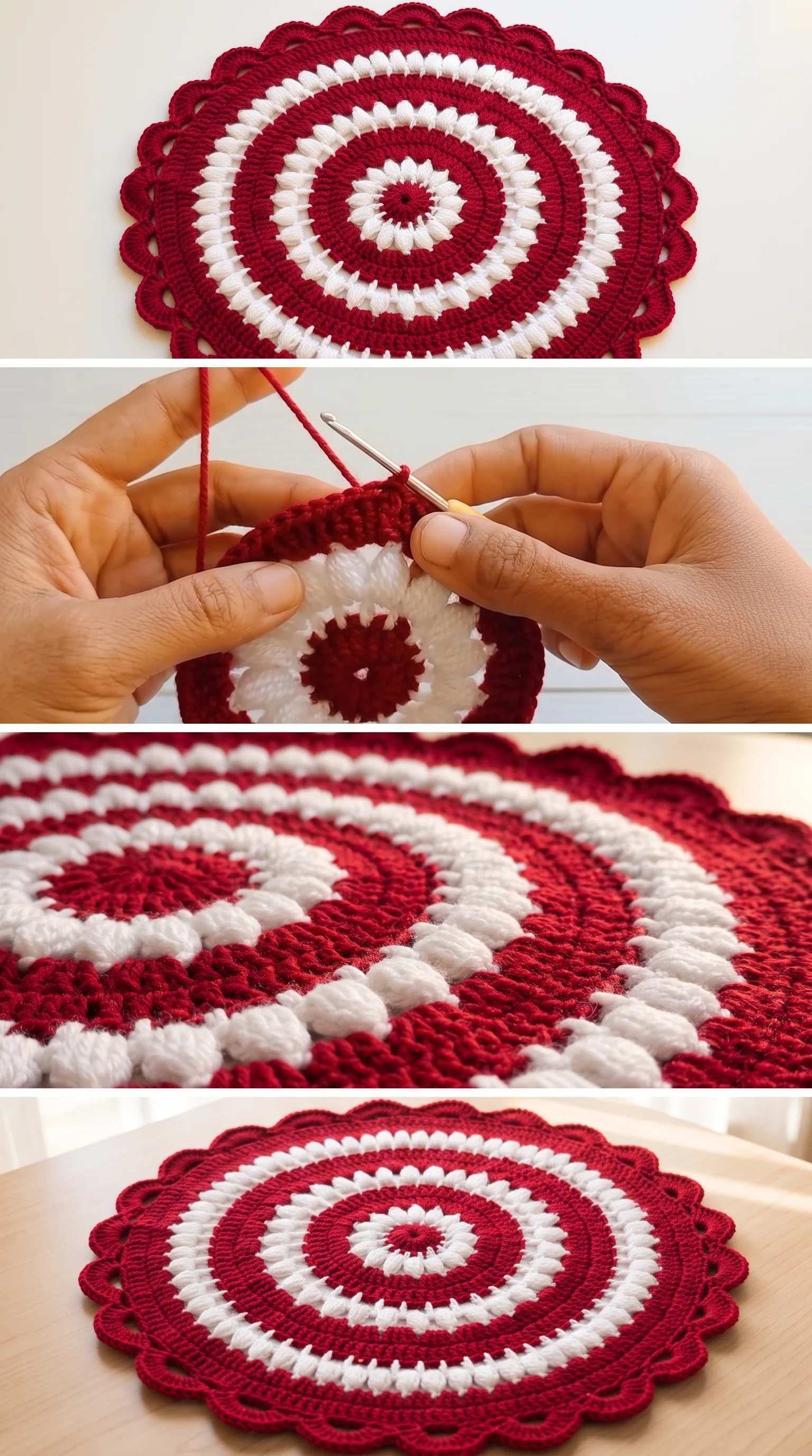 Crochet Mandala Placemat: A Timeless Table Accent pattern