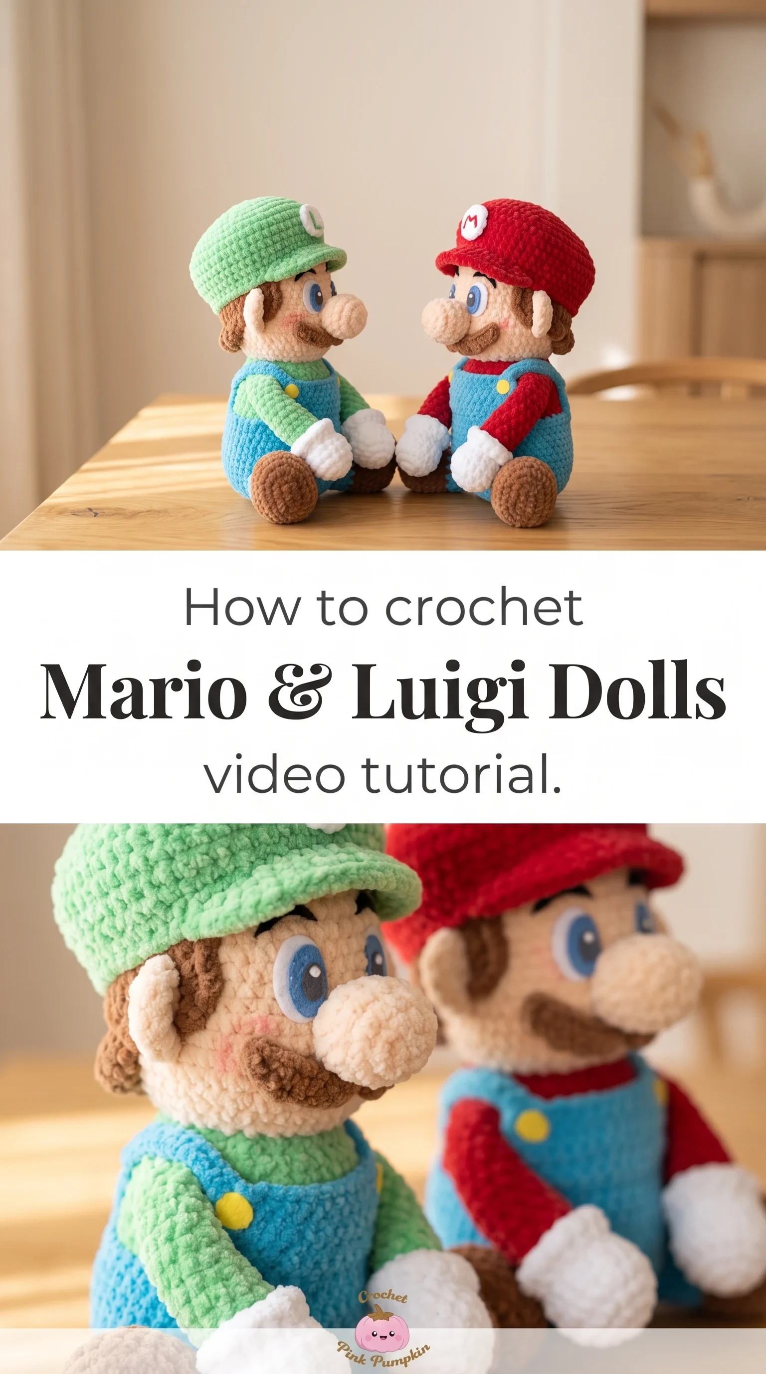 Crochet Mario & Luigi Dolls: A Playful Iconic Duo