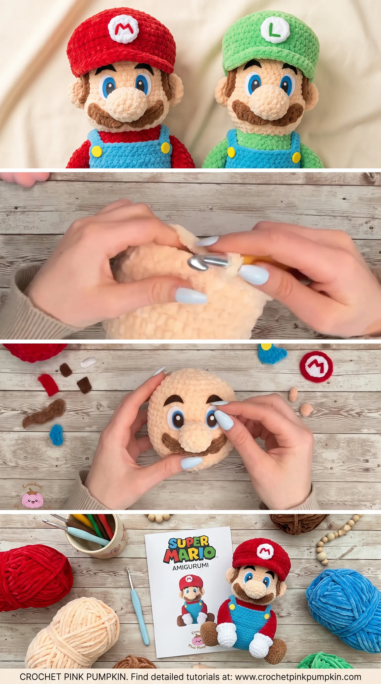 Crochet Mario & Luigi Dolls: A Playful Iconic Duo pattern
