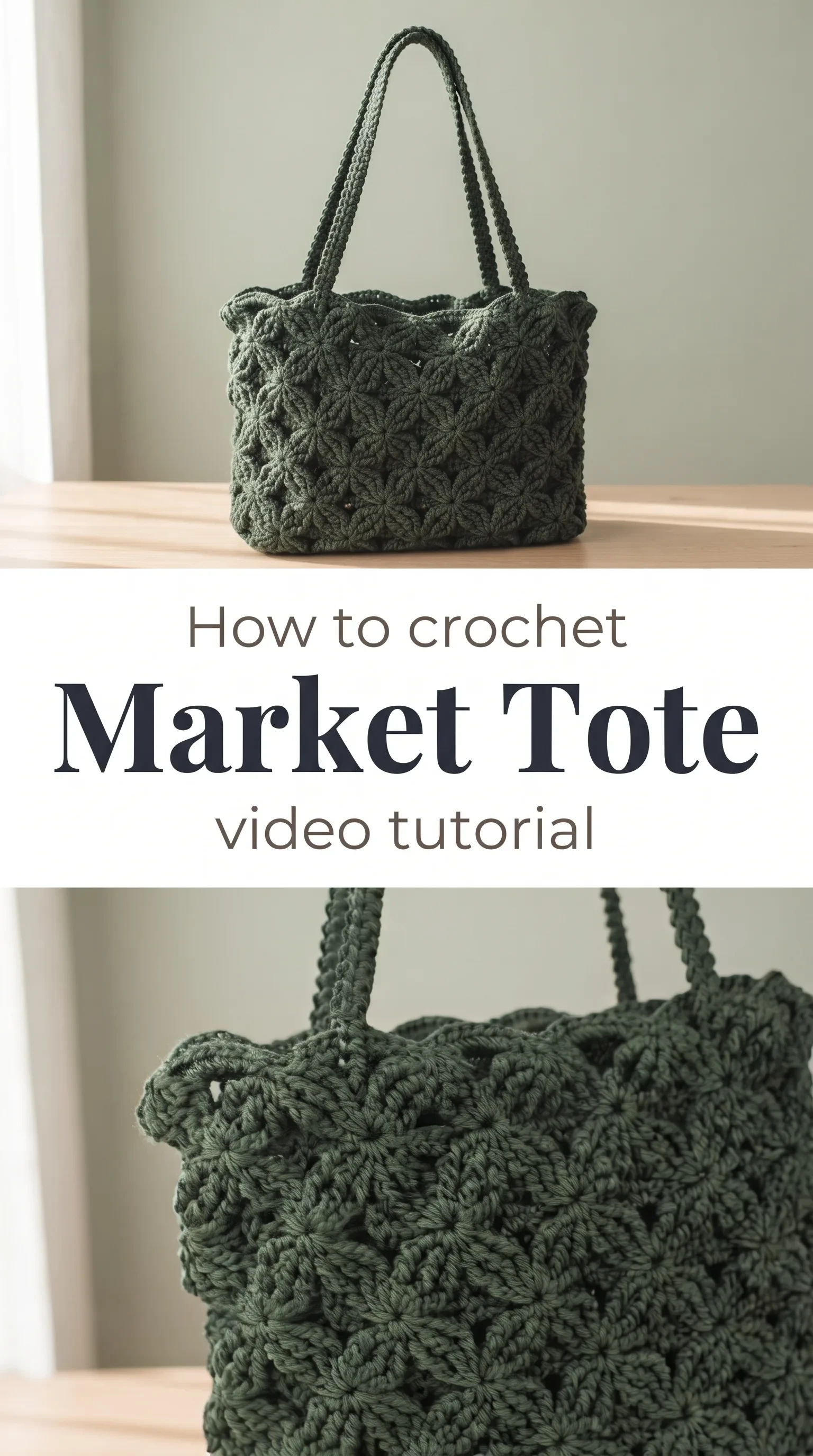 Crochet Market Tote: A Chic and Timeless Carry-All