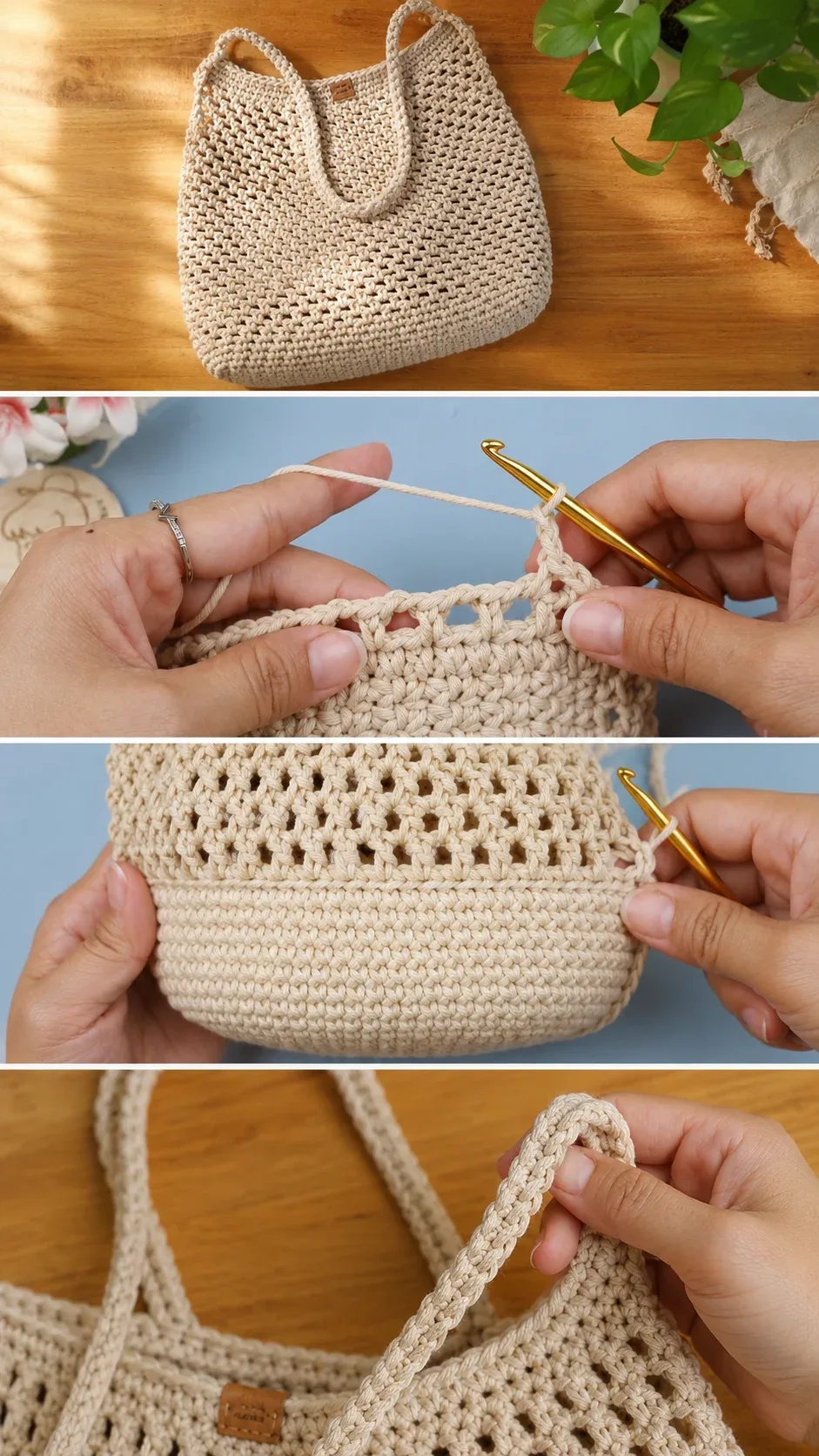 Crochet Market Tote: A Chic and Timeless Everyday Bag pattern