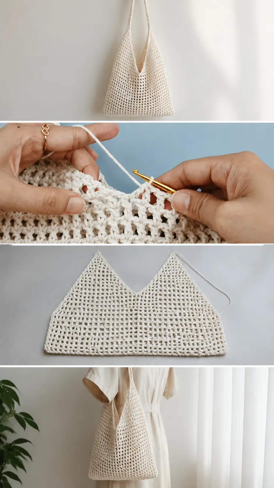 Crochet Mesh Shoulder Bag: A Chic Everyday Essential pattern