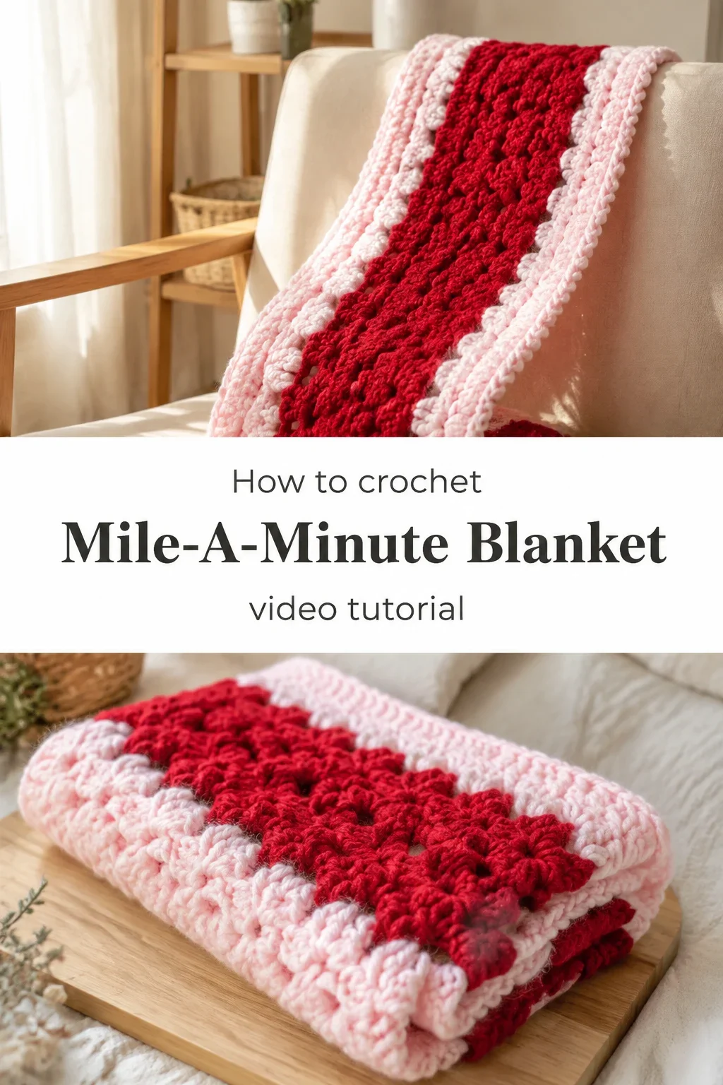 Crochet Mile-A-Minute Blanket: A Bold Timeless Treasure