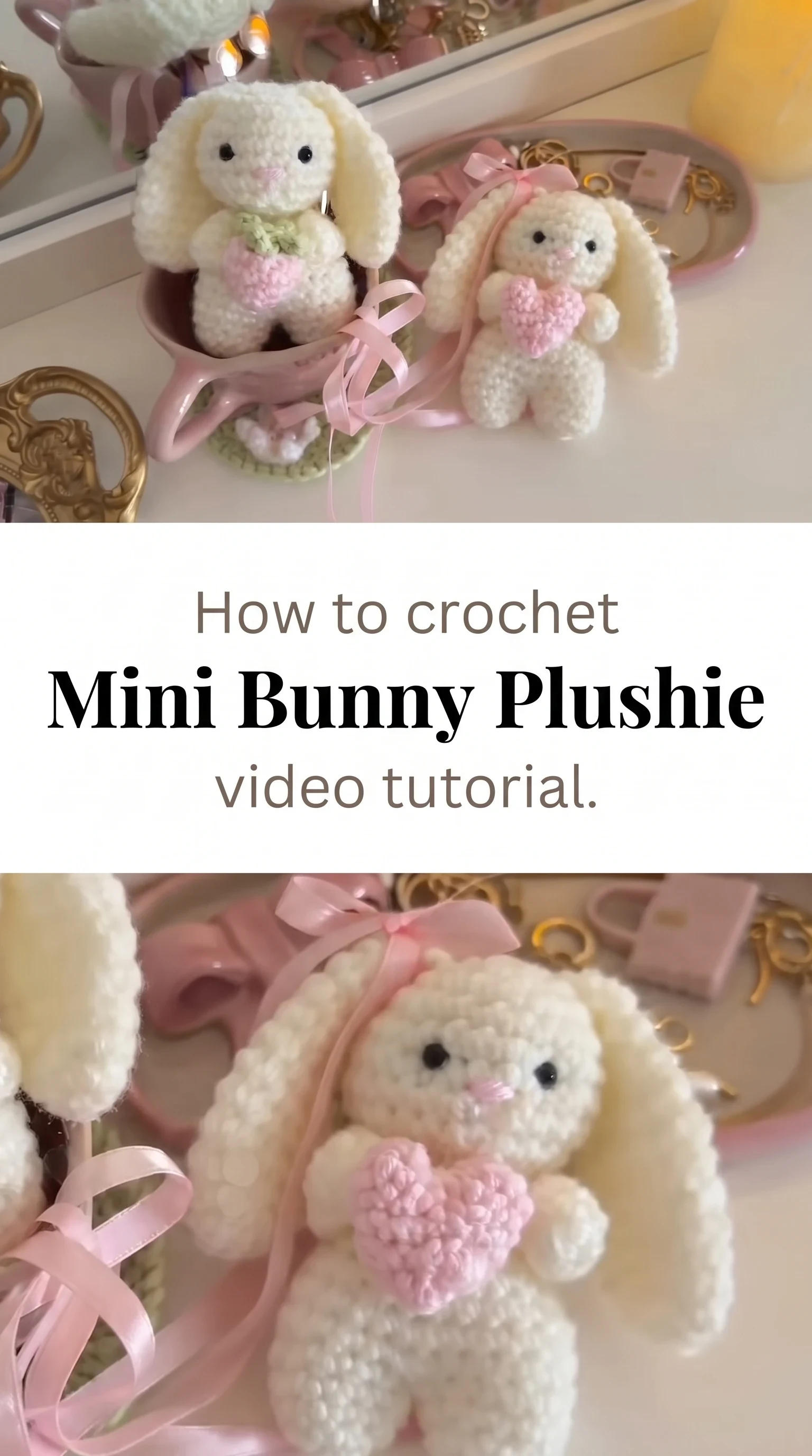 Crochet Mini Bunny Plushie: A Sweet and Charming Keepsake