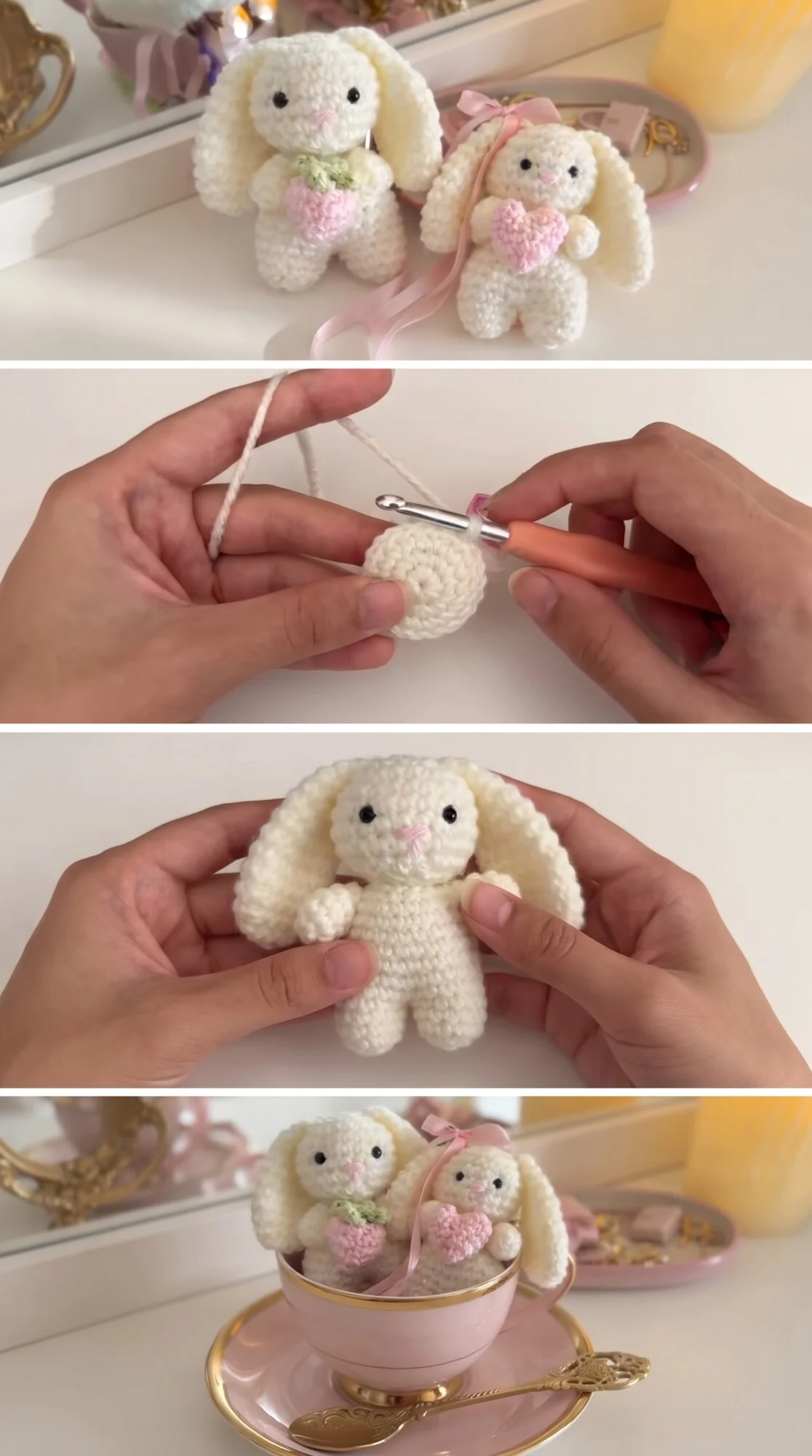 Crochet Mini Bunny Plushie: A Sweet and Charming Keepsake pattern