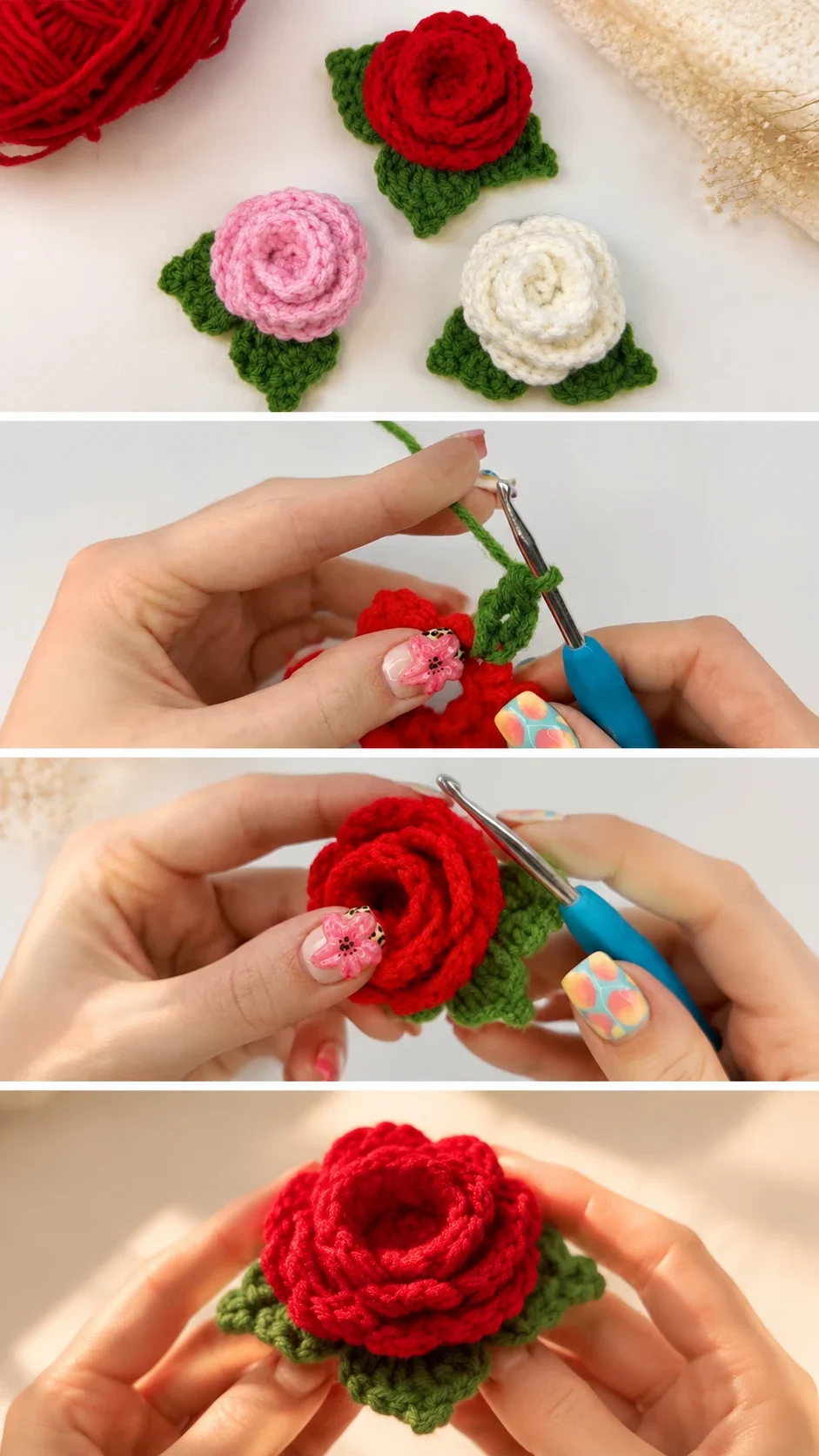 Crochet Mini Rose: A Delicate Handmade Treasure pattern