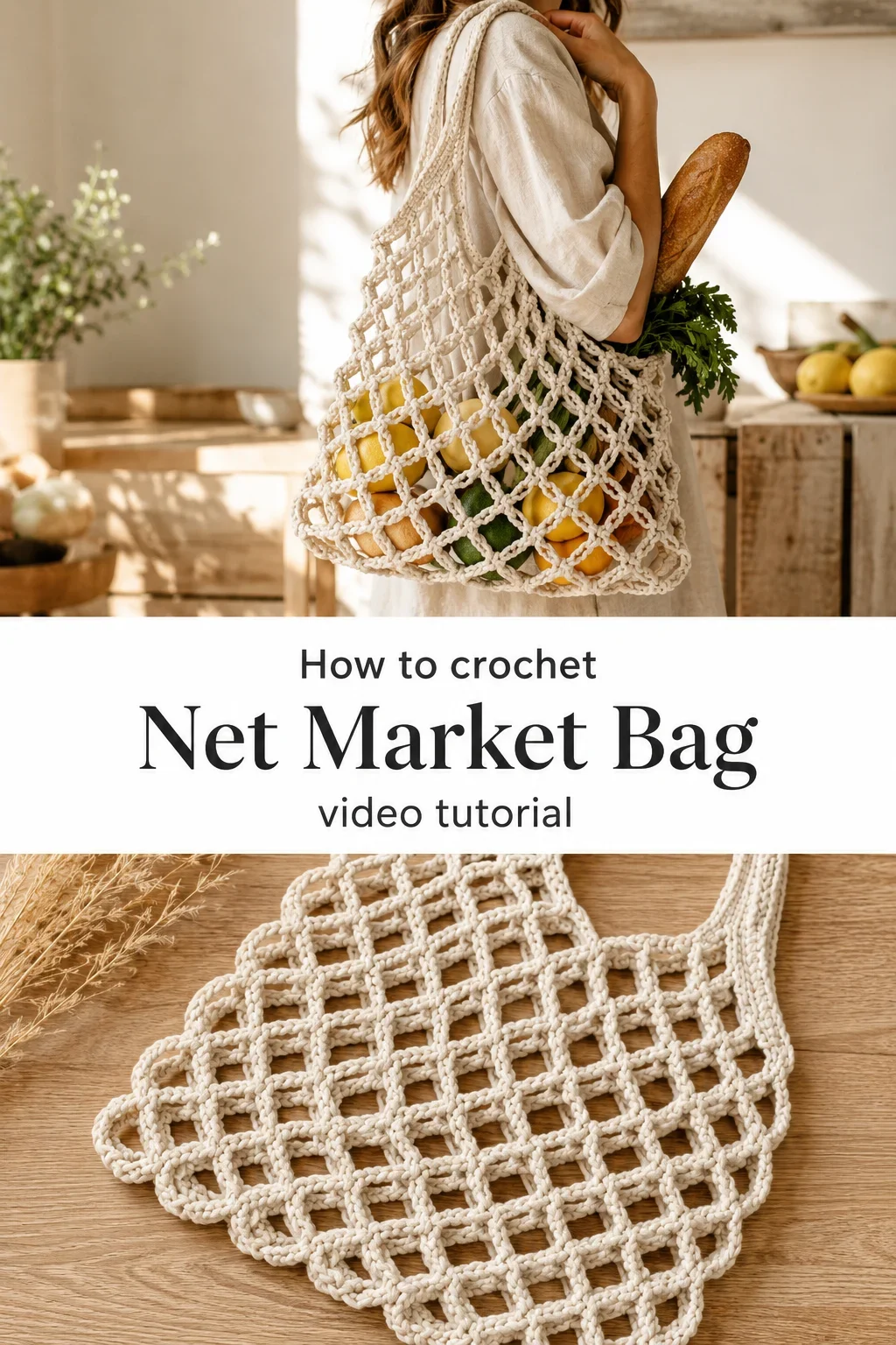 Crochet Net Market Bag: A Chic and Functional Tote