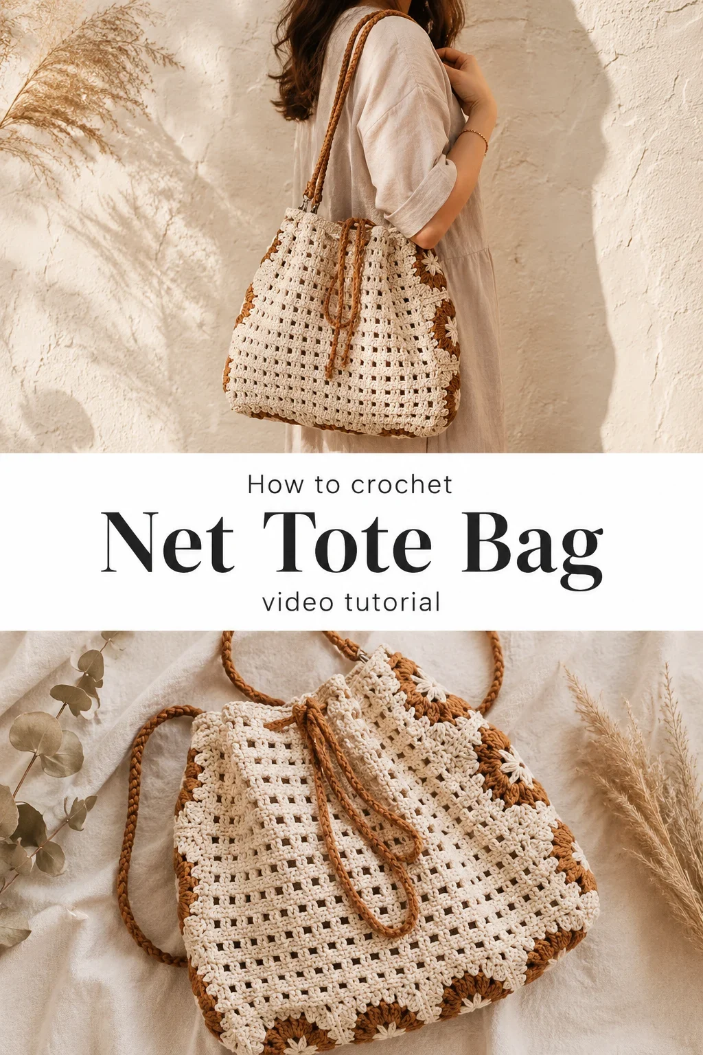 Crochet Net Tote Bag: A Chic Bohemian Essential