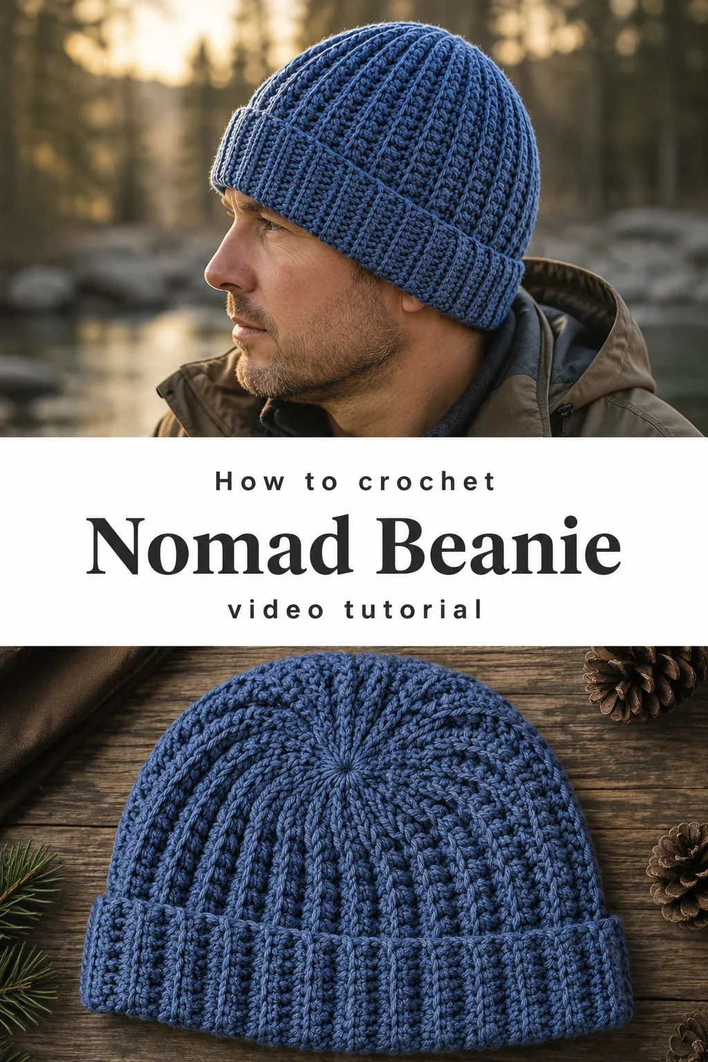 Crochet Nomad Beanie: A Bold and Rugged Essential