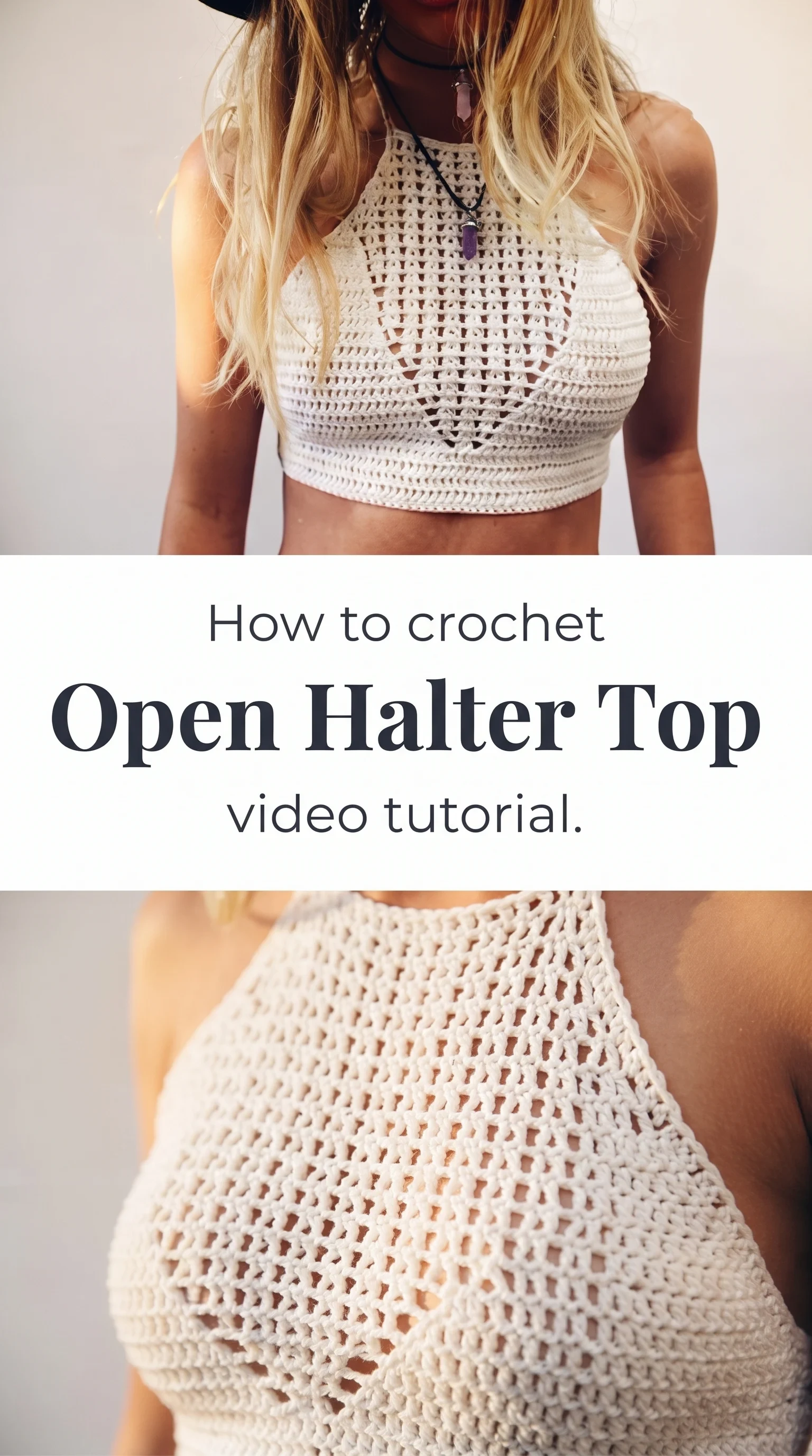 Crochet Open Halter Top: A Breezy Summer Essential