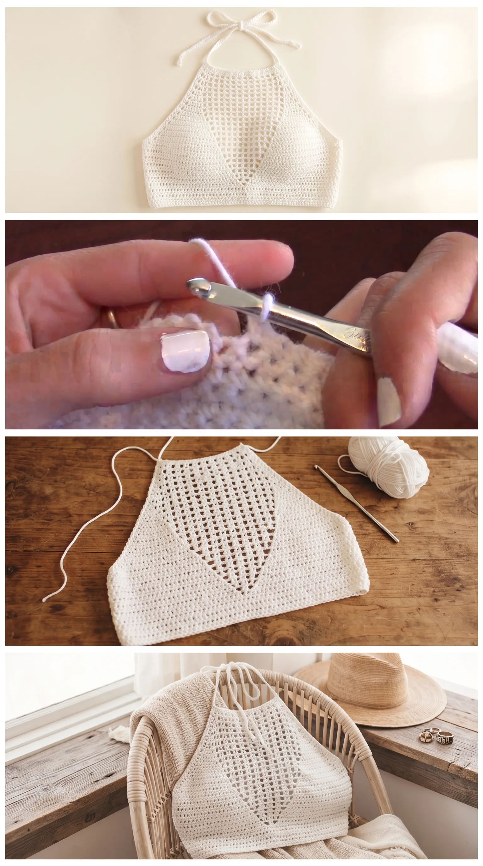 Crochet Open Halter Top: A Breezy Summer Essential pattern