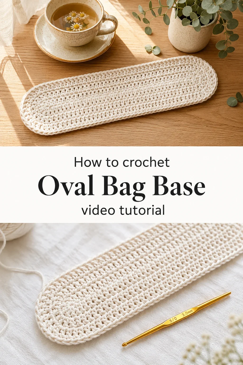 Crochet Oval Bag Base: A Timeless Handmade Foundation
