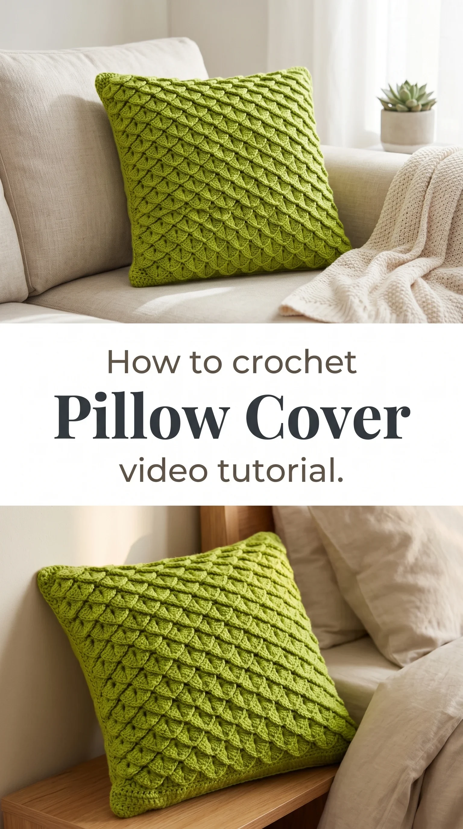Crochet Pillow Cover: A Charming Home Décor Accent