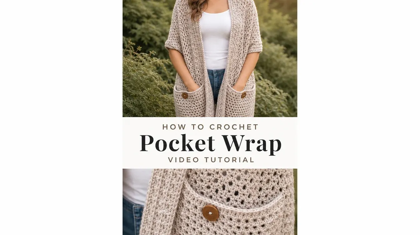 Crochet Pocket Wrap: A Cozy and Versatile Layering Piece